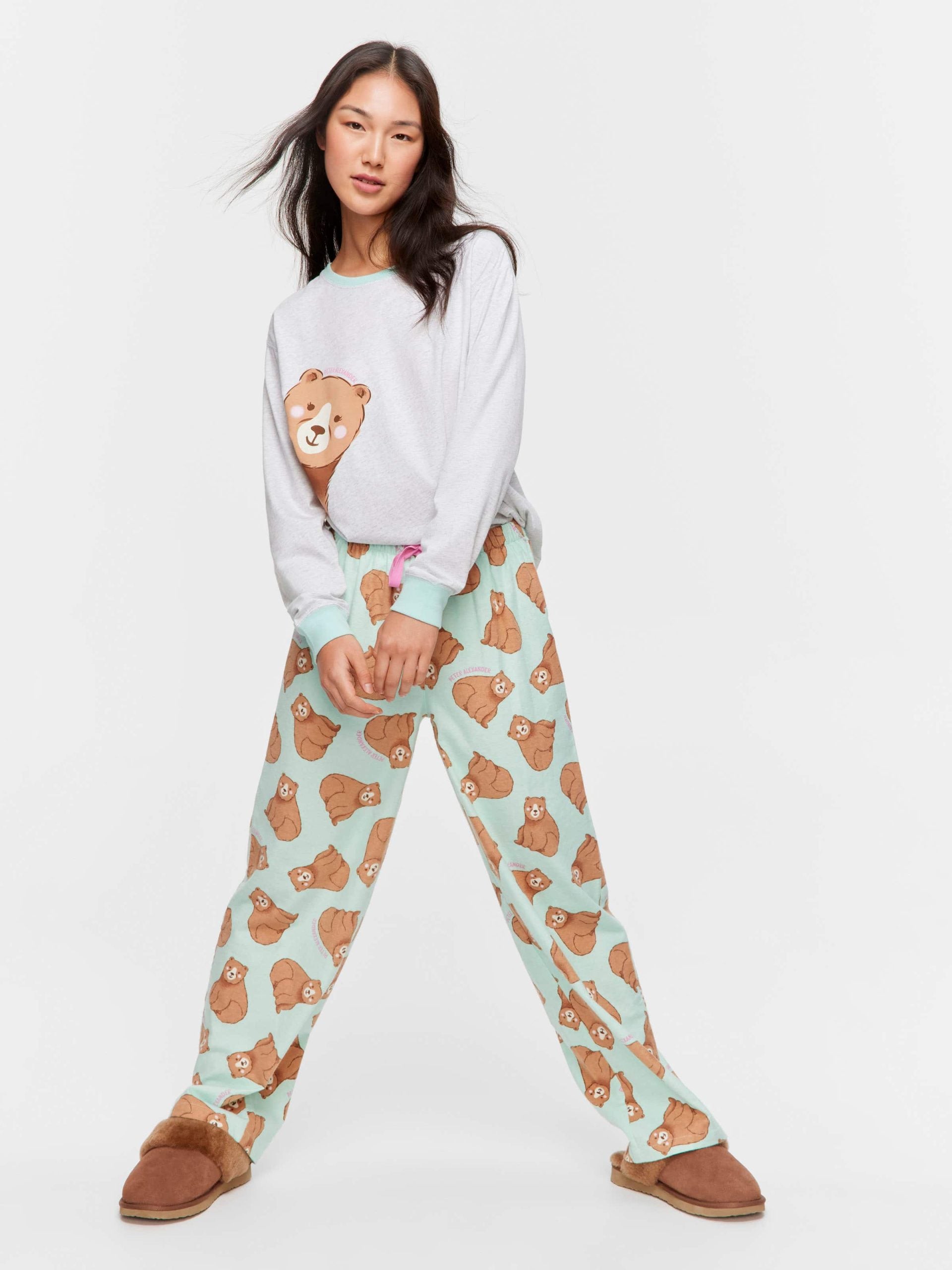 Bear Flannelette Classic Pj Pant multi image 0
