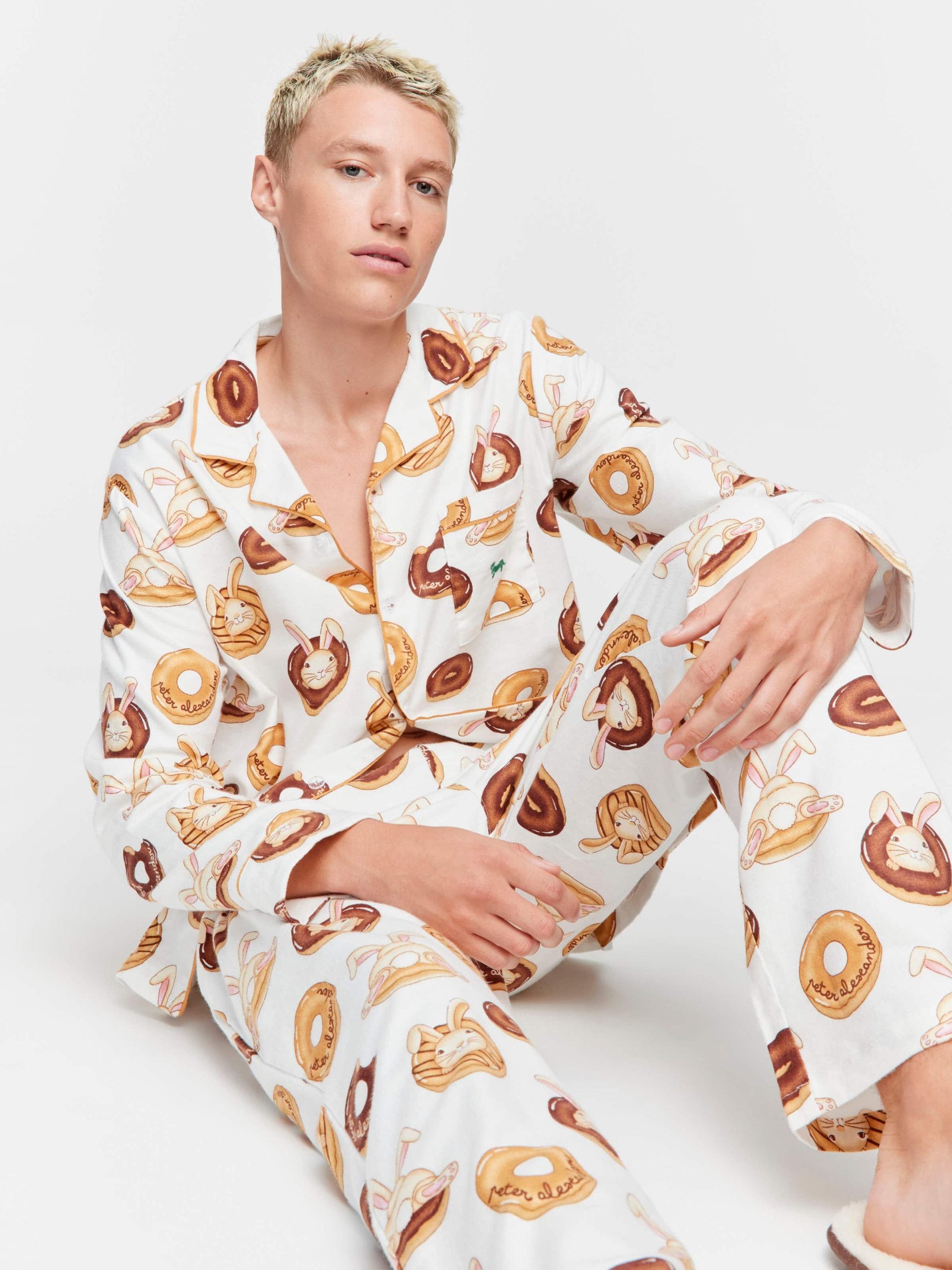 Krispy Kreme Bunnies Bamboo Flannelette Long Sleeve Pj Set multi image 1
