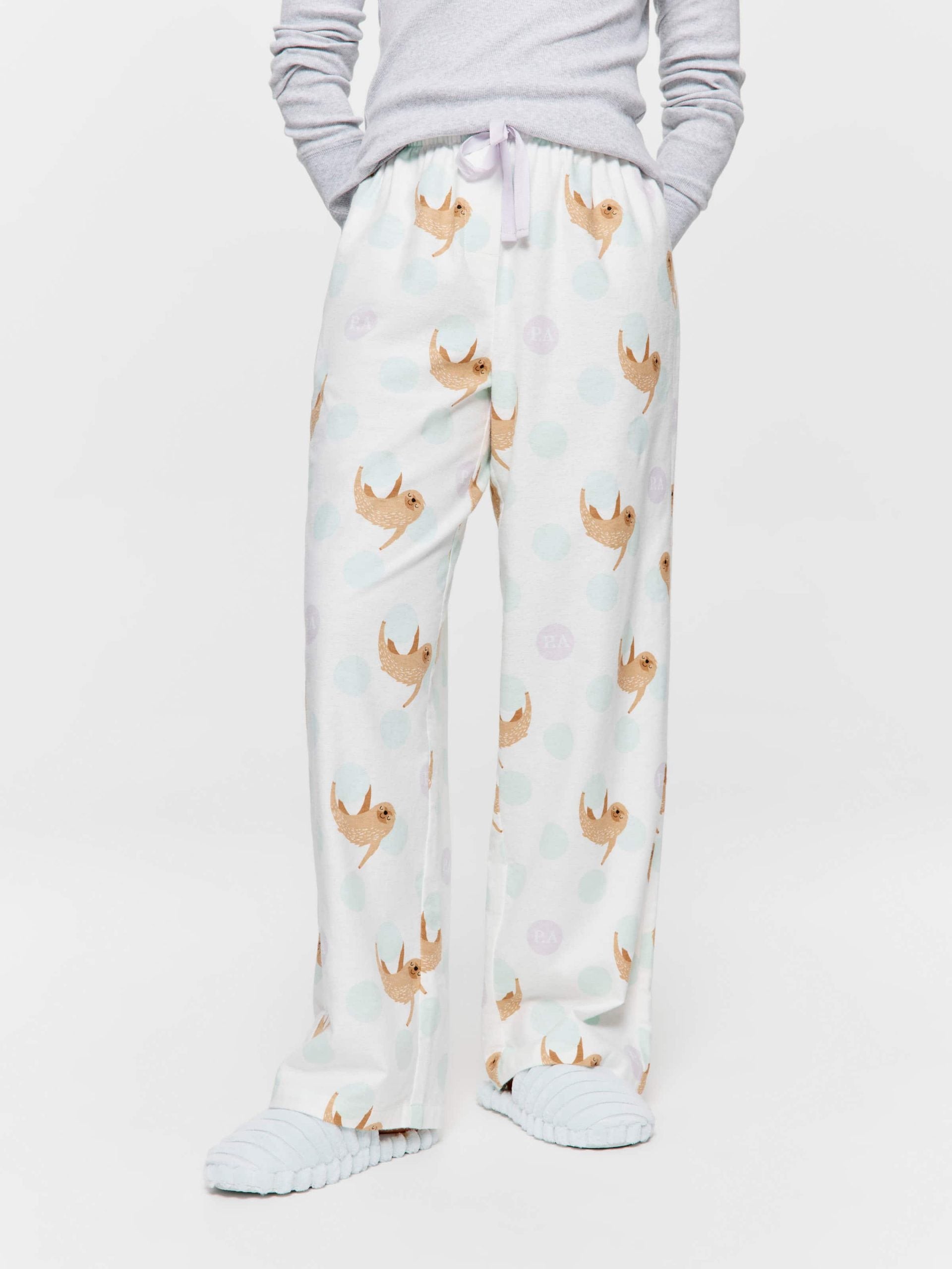 Sloth Spots Classic Flannelette Pj Pant multi image 1