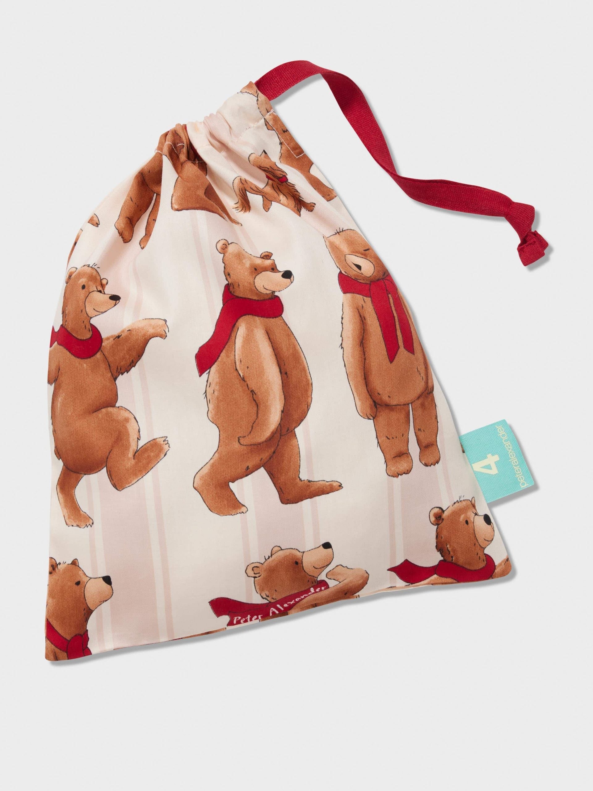 Jnr Kids Bear Cub Short Pj Set multi image 3