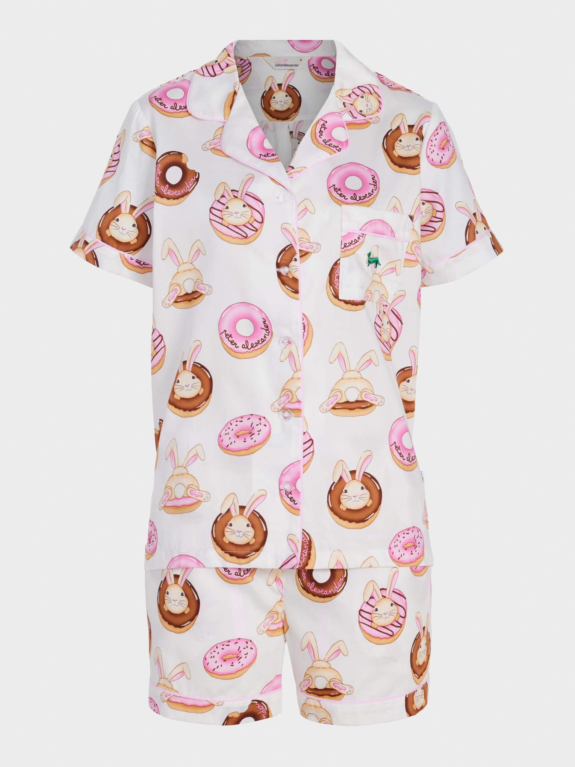 Krispy Kreme Pink Bunnies Shortie Pj Set multi image 4
