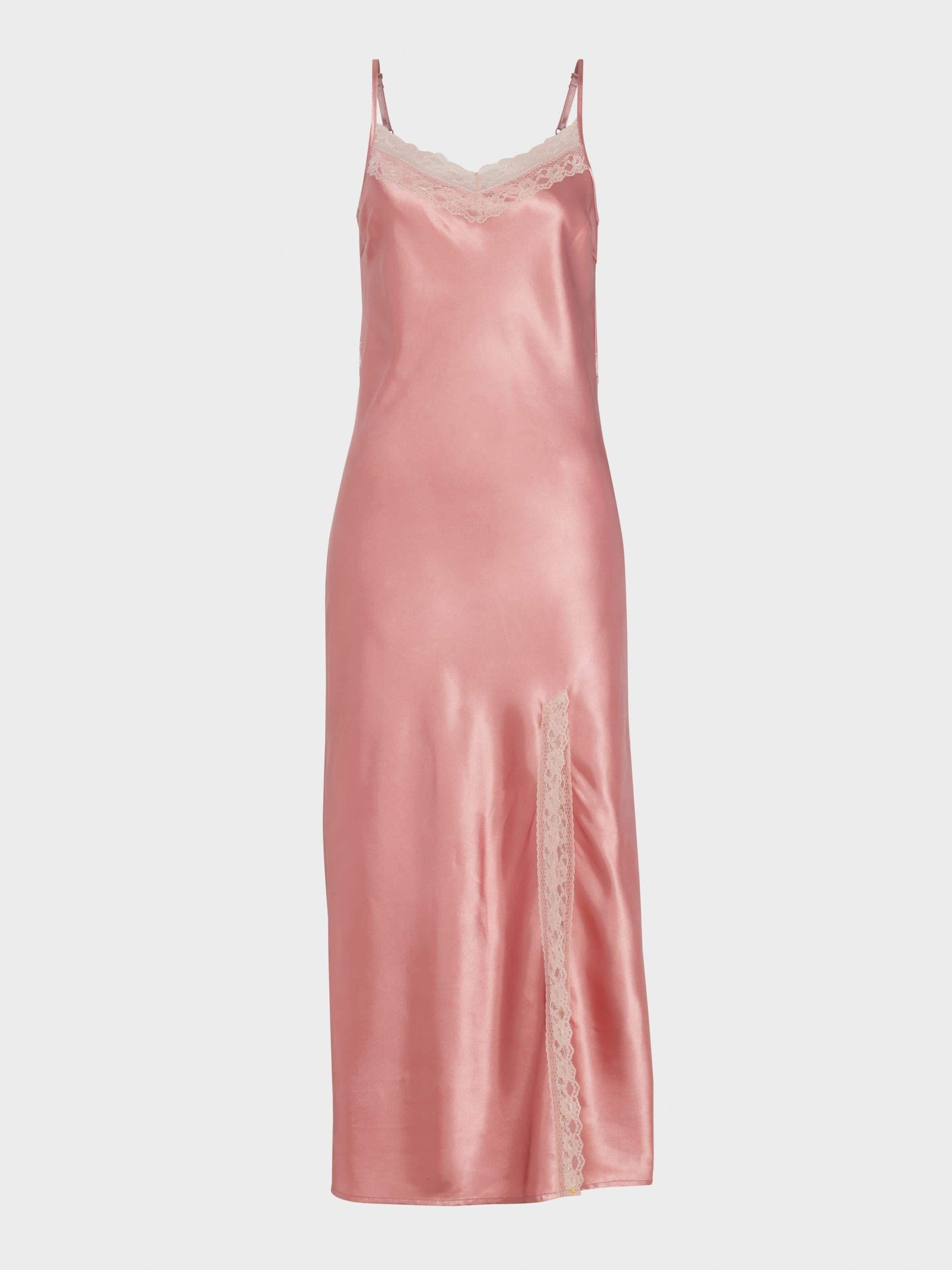 Rose Gold Satin Lace Slip rose image 3