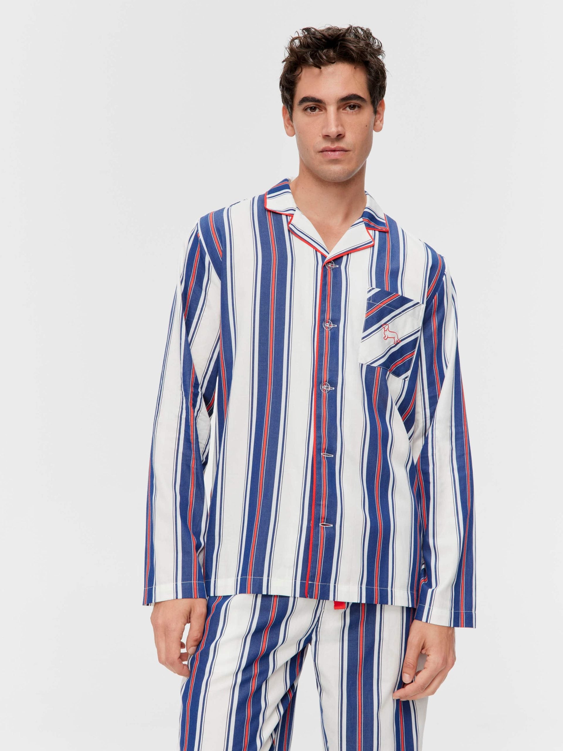 Mattress Stripe Long Sleeve Pj Set Multi image 2