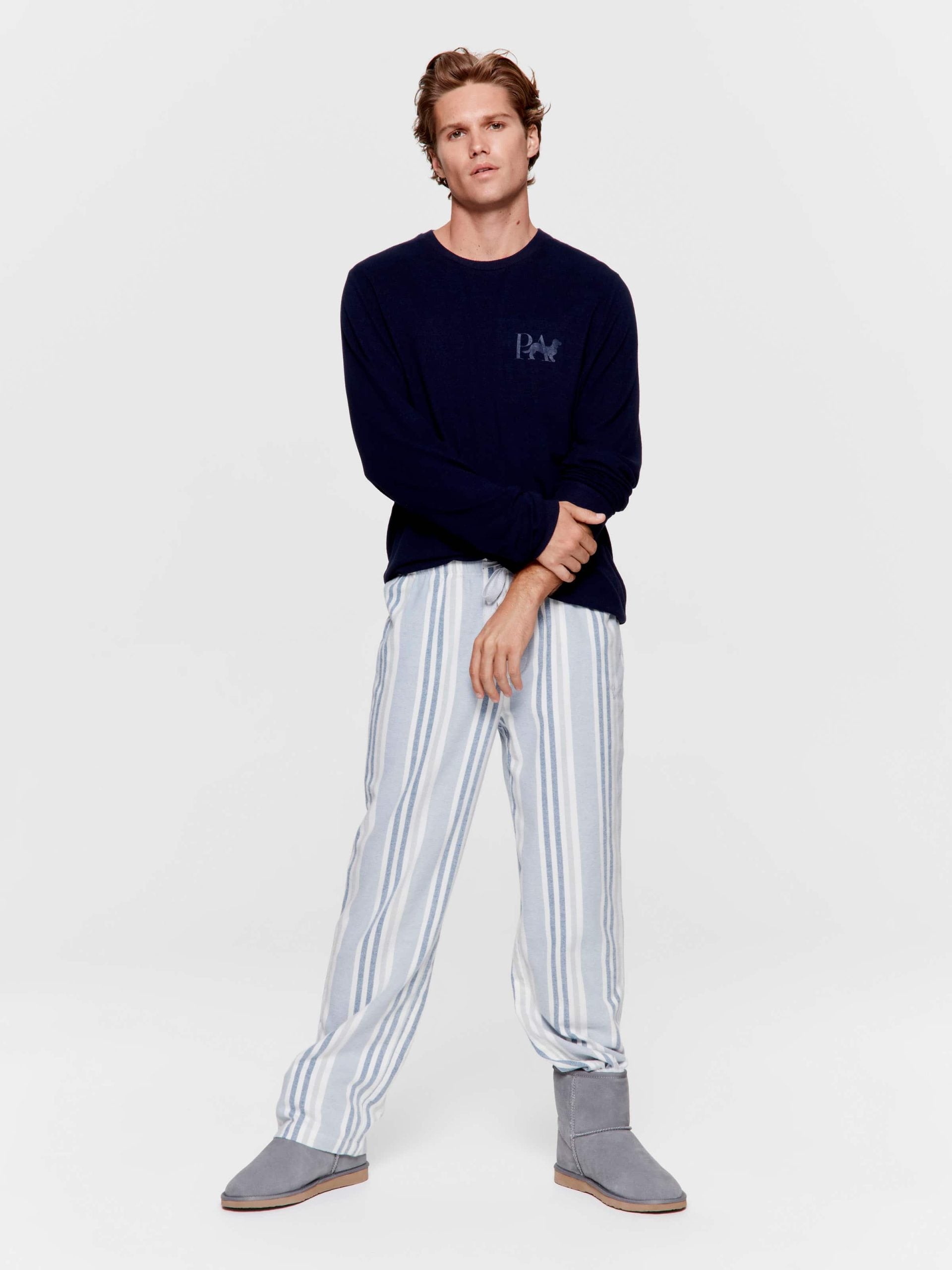 Multi Stripe Classic Flannelette Pj Pant multi image 1