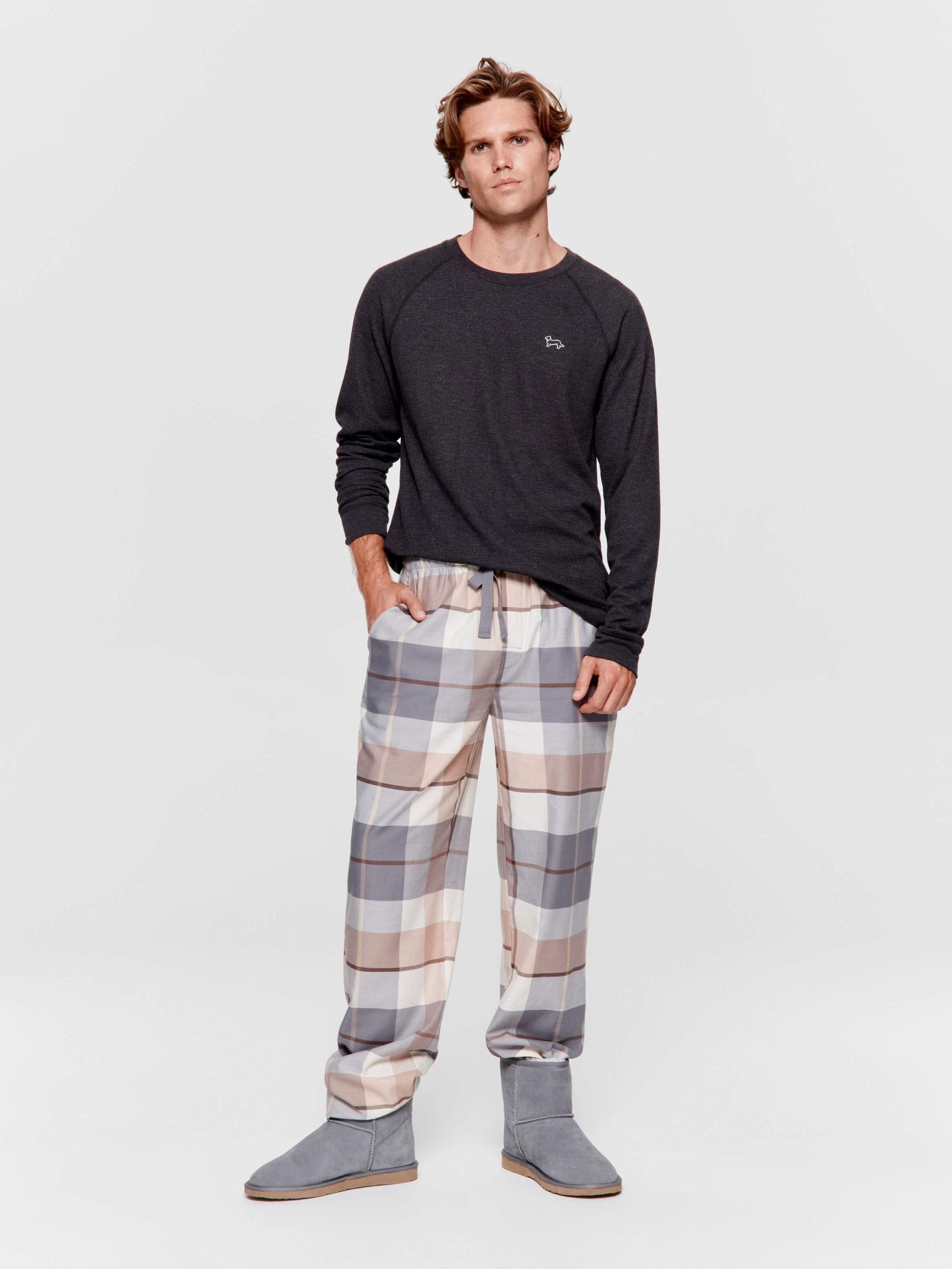 Grey Check Classic Pj Pant multi image 1