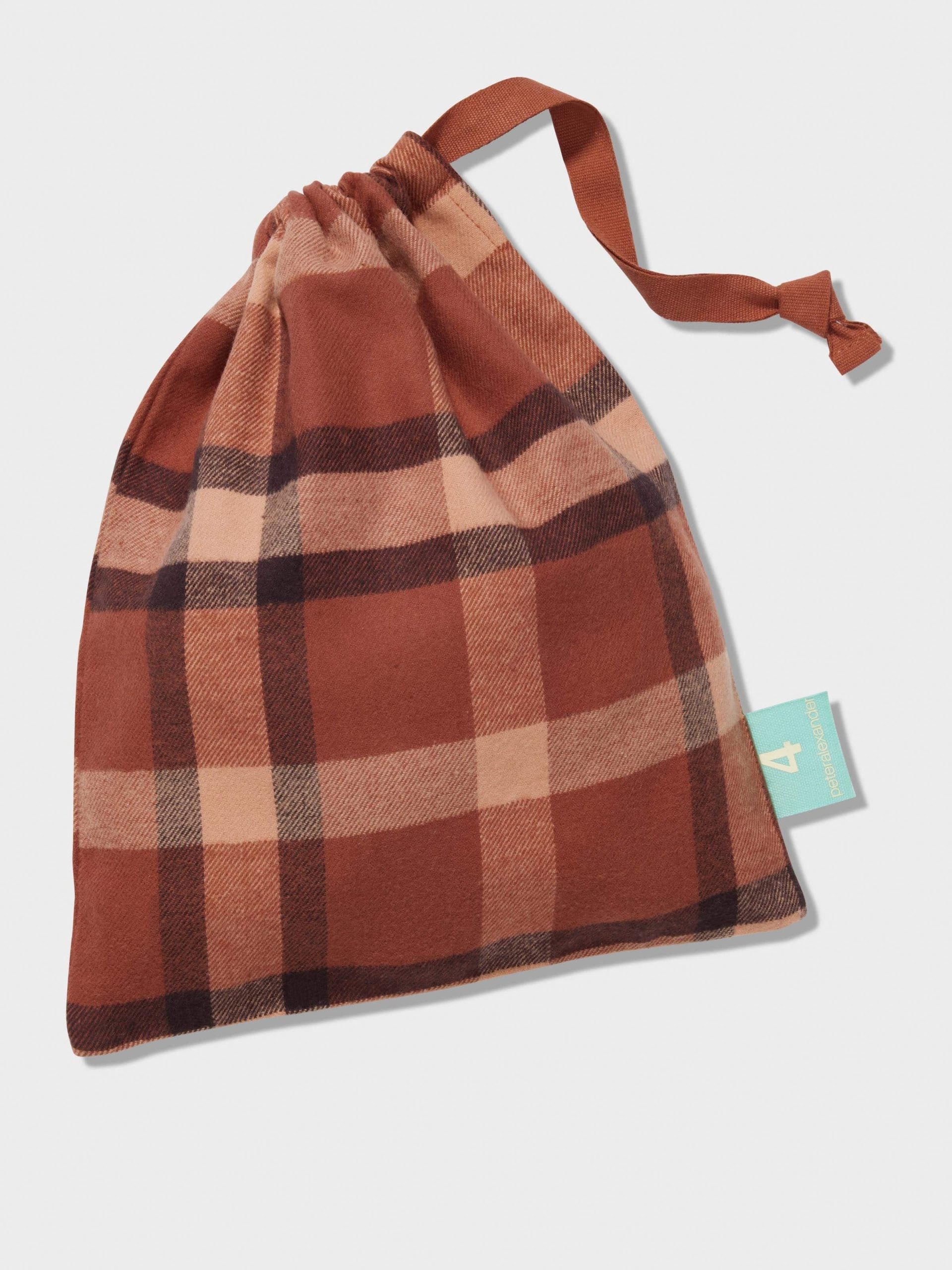 Jnr Boys Brown Check Long Classic Pj Set multi image 3
