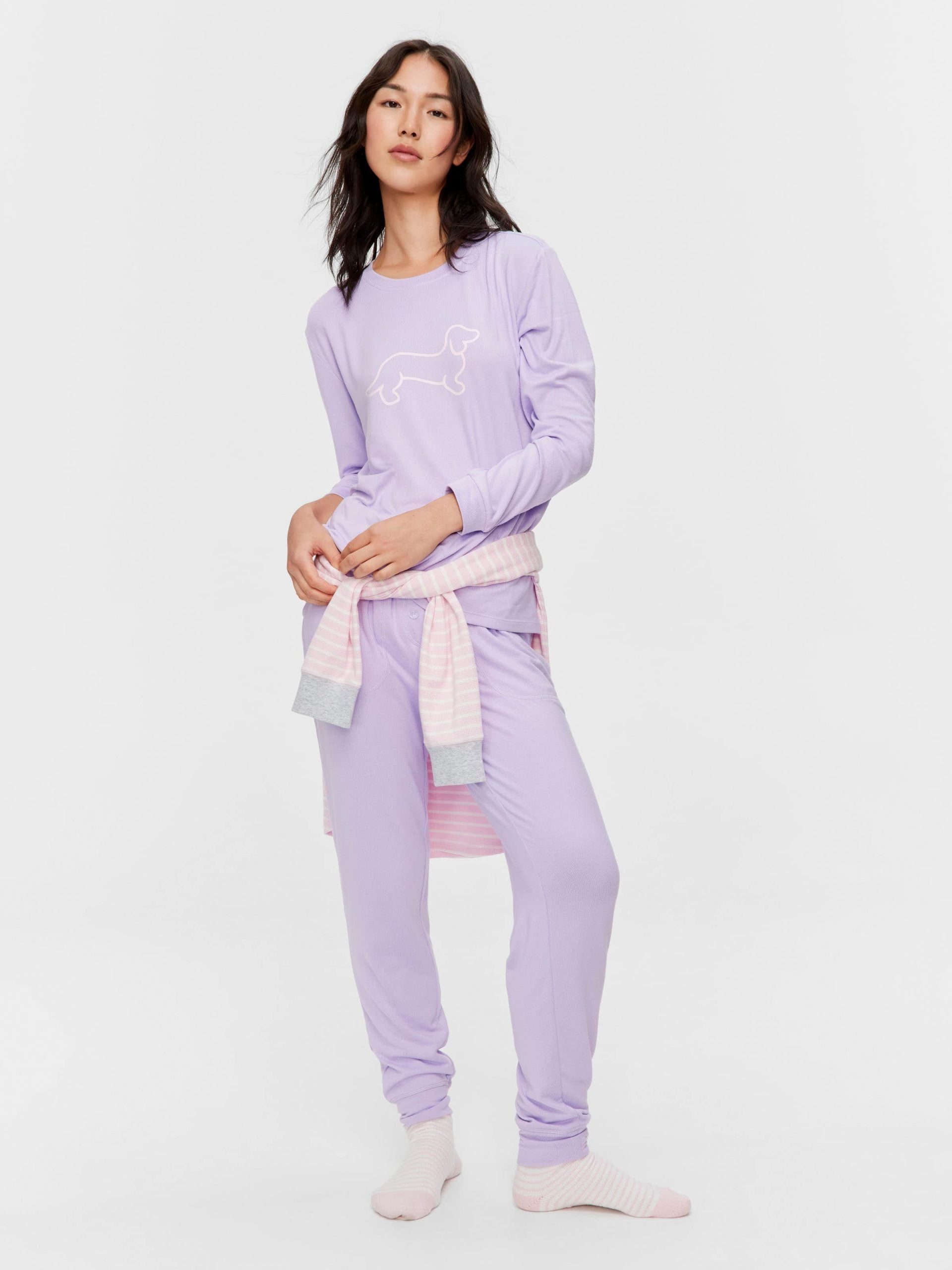 Lilac Logo Plush Sweater lilac image 1