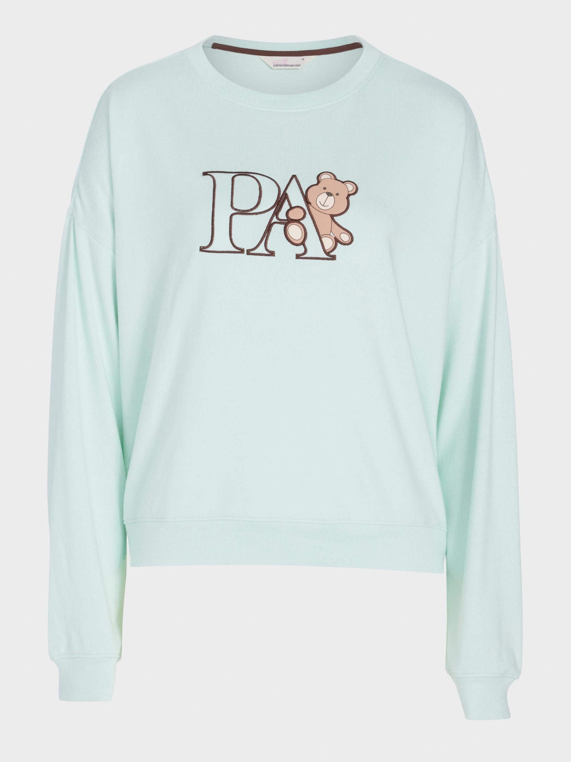 Mint Plush Logo Teddy Sweater mint image 3