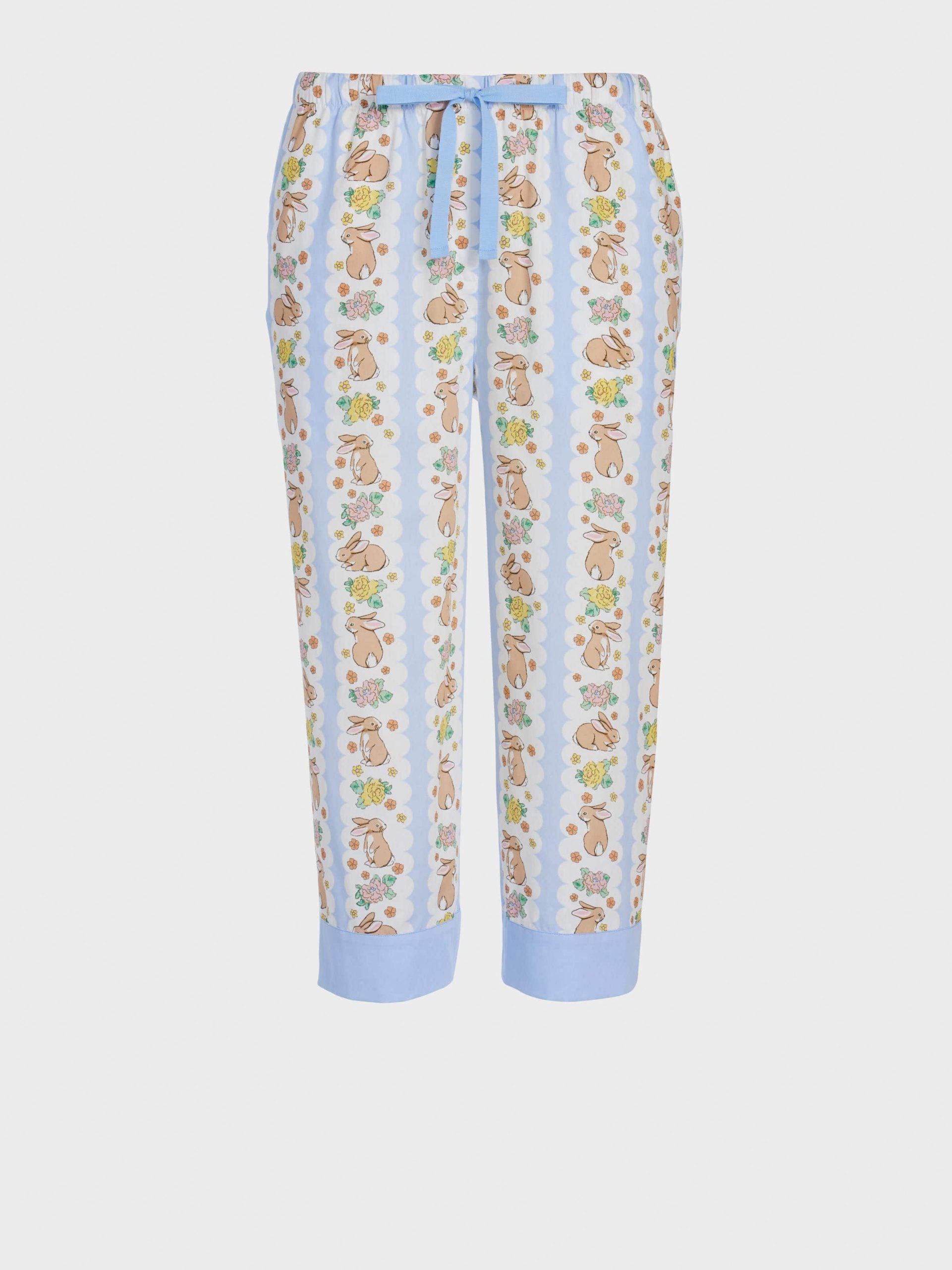 Lilac Bunny 3/4 Pj Pant multi image 3