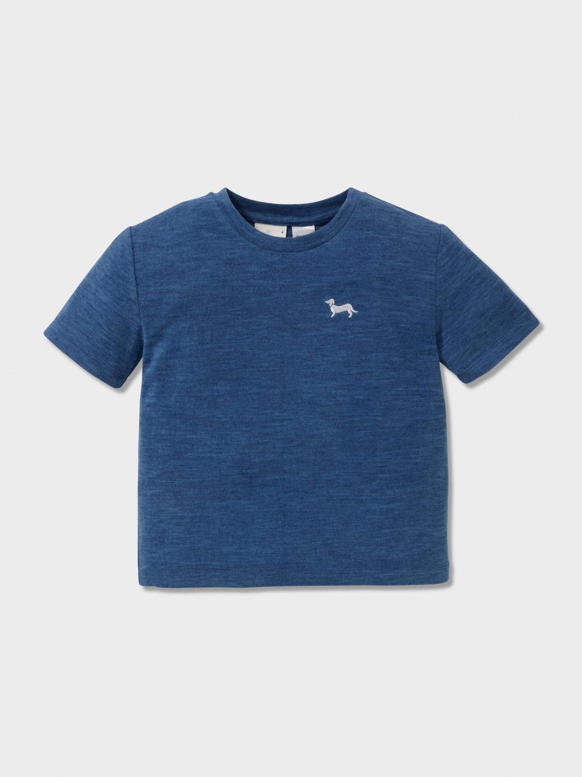 Jnr Boys Fuzzy Blue Short Pj Set blue image 2