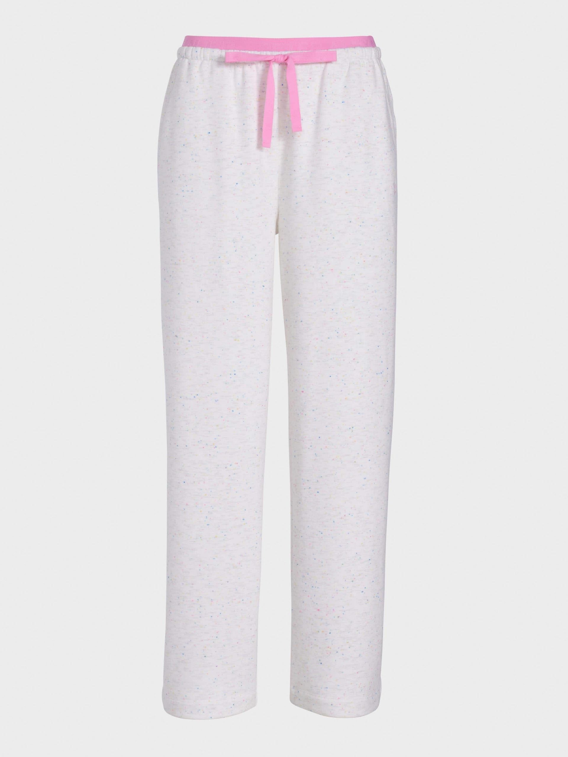 Speckle Fleece Wide Leg Pj Pant multi image 3