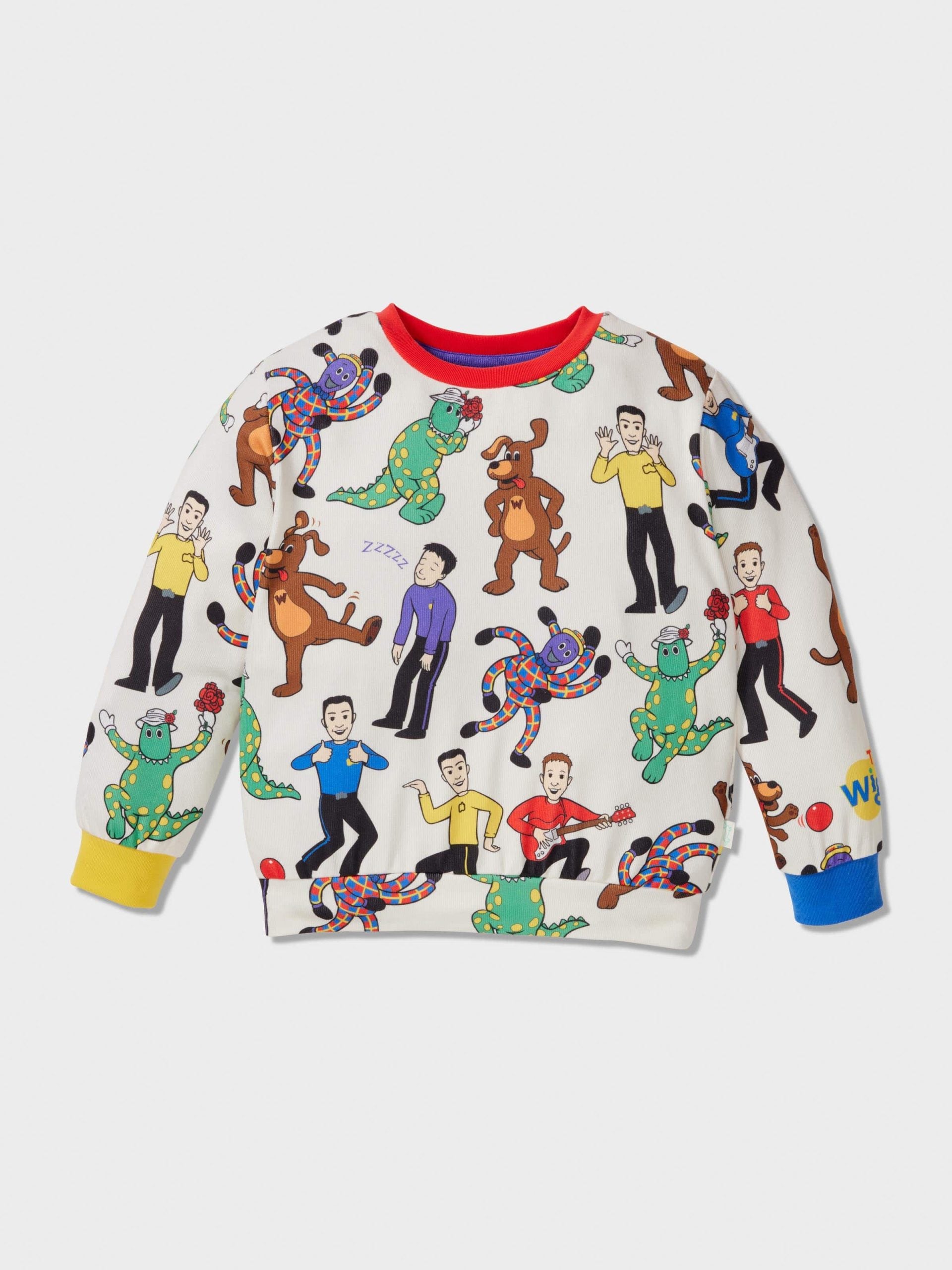 Jnr Kids The Wiggles Plush Long Pj Set Multi image 2