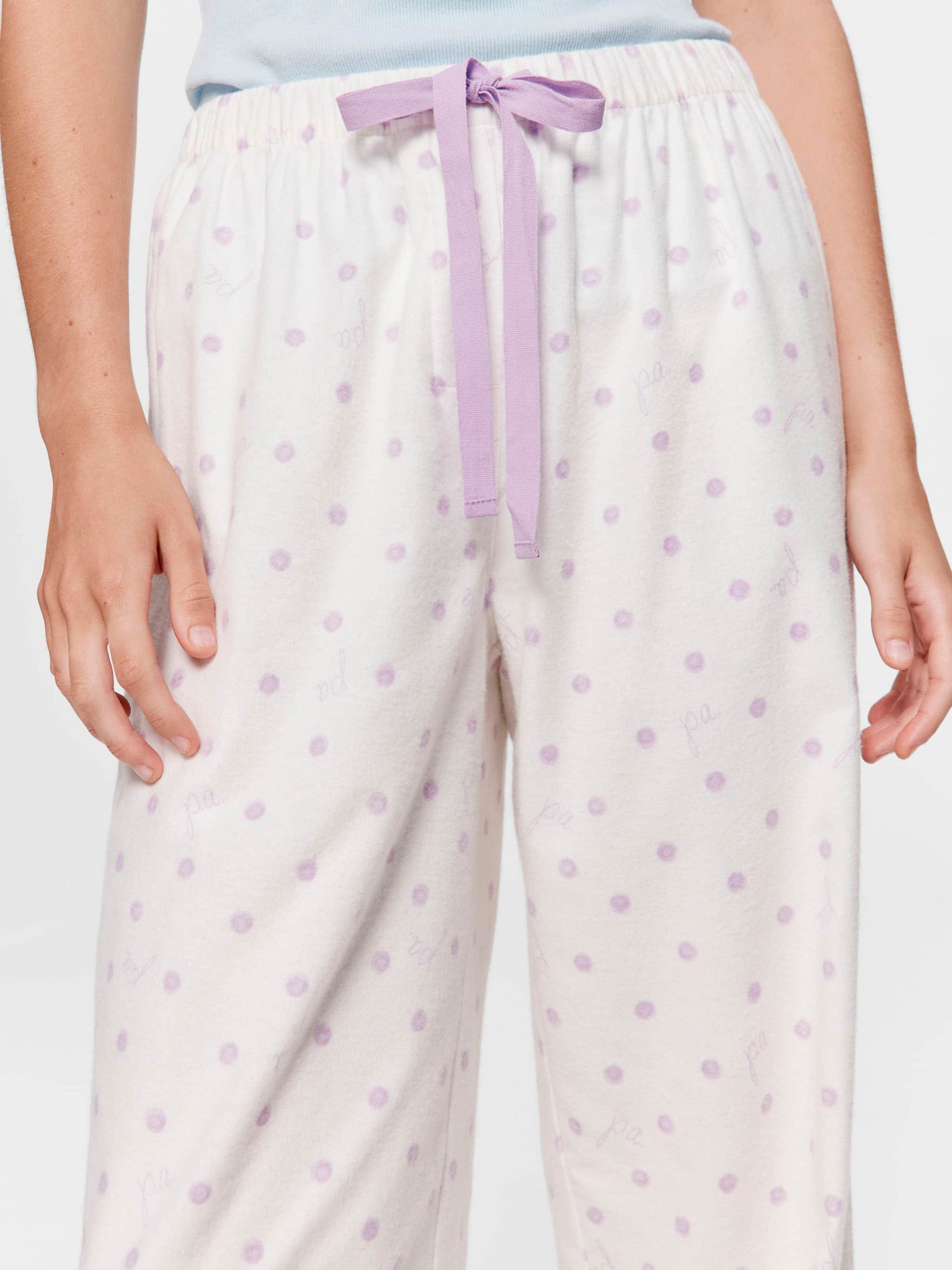 Watercolour Spot Classic Flannelette Pj Pant multi image 1