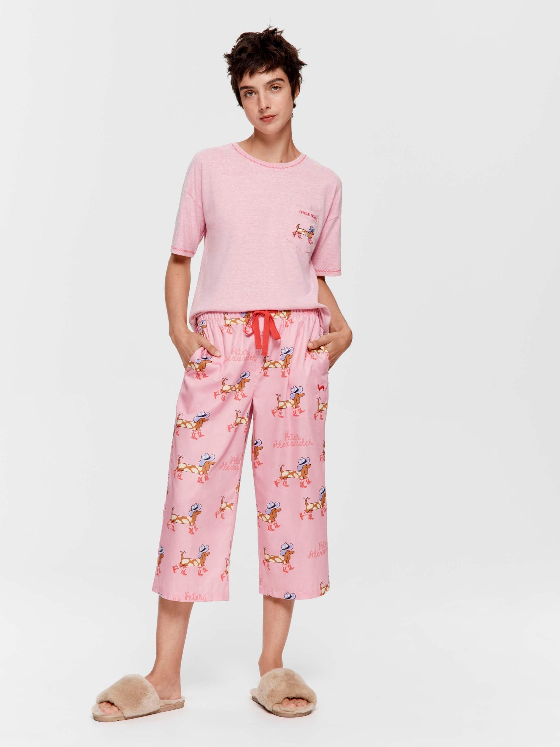Cowdog 100% Cotton 3/4 Pj Pant Multi image 1