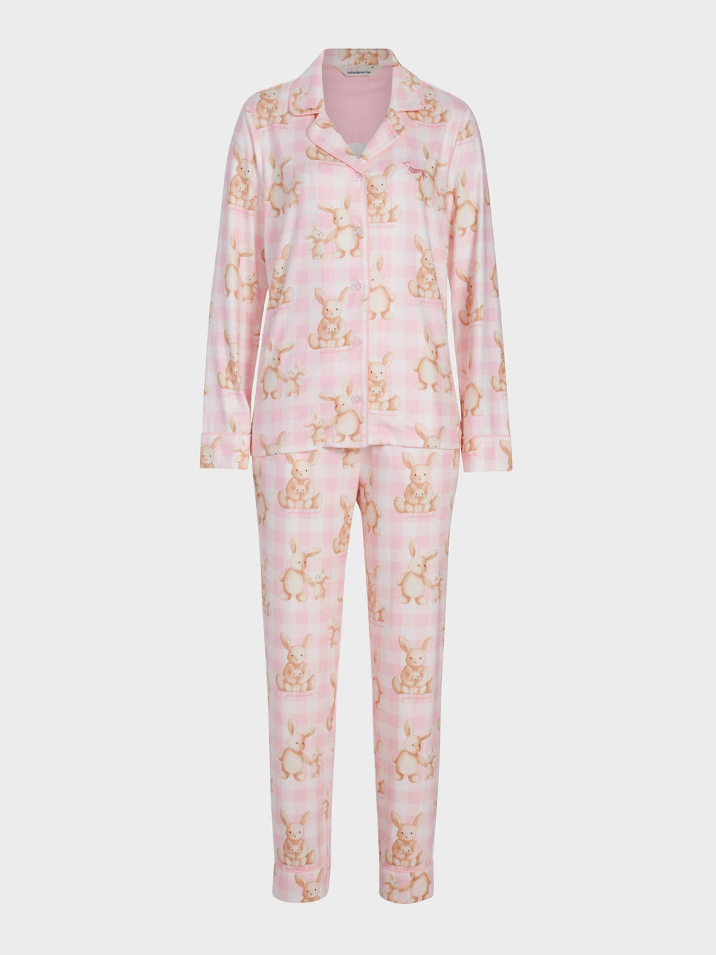 Soft Bunny Plush Long Classic Pj Set multi image 4