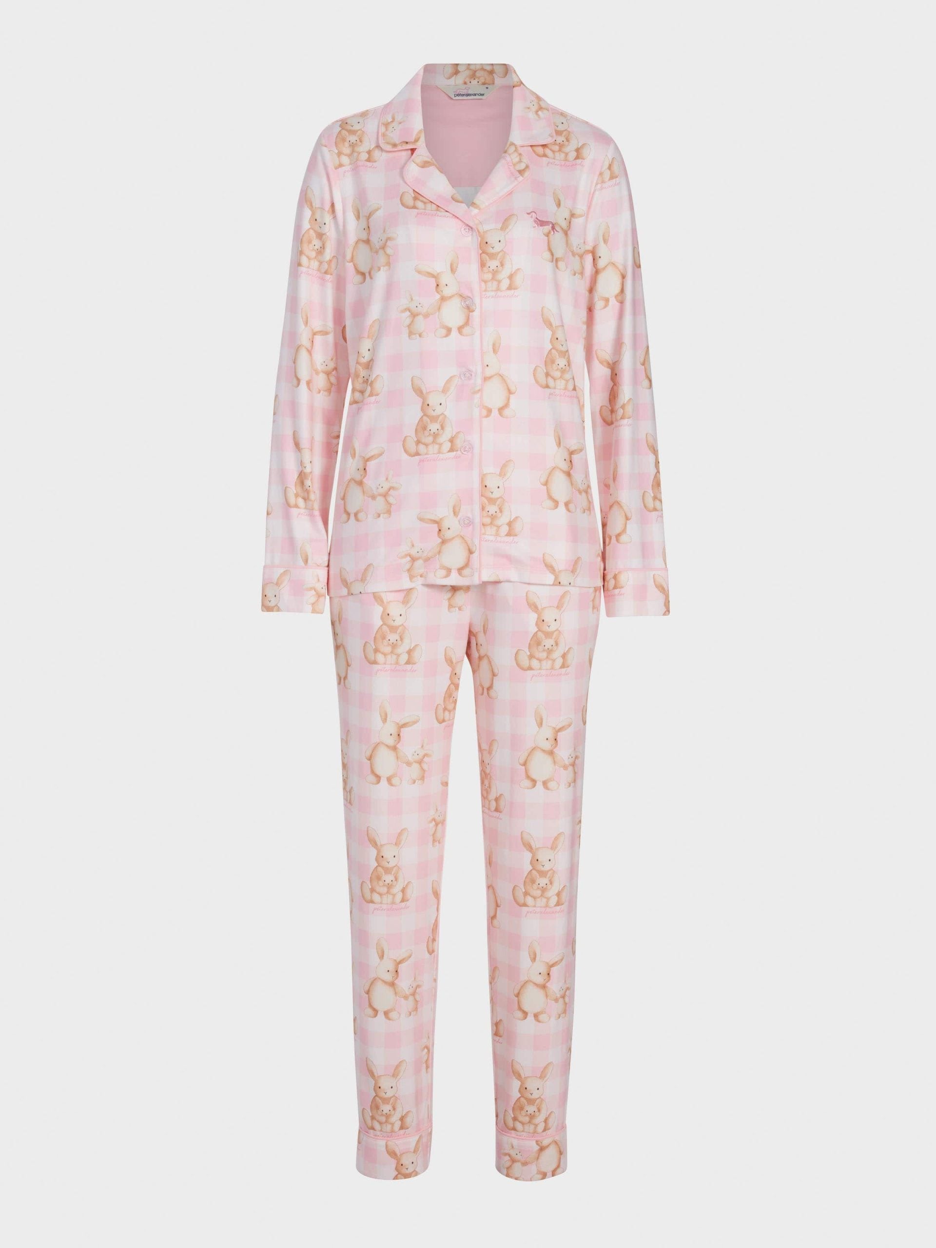Soft Bunny Plush Long Classic Pj Set multi image 4