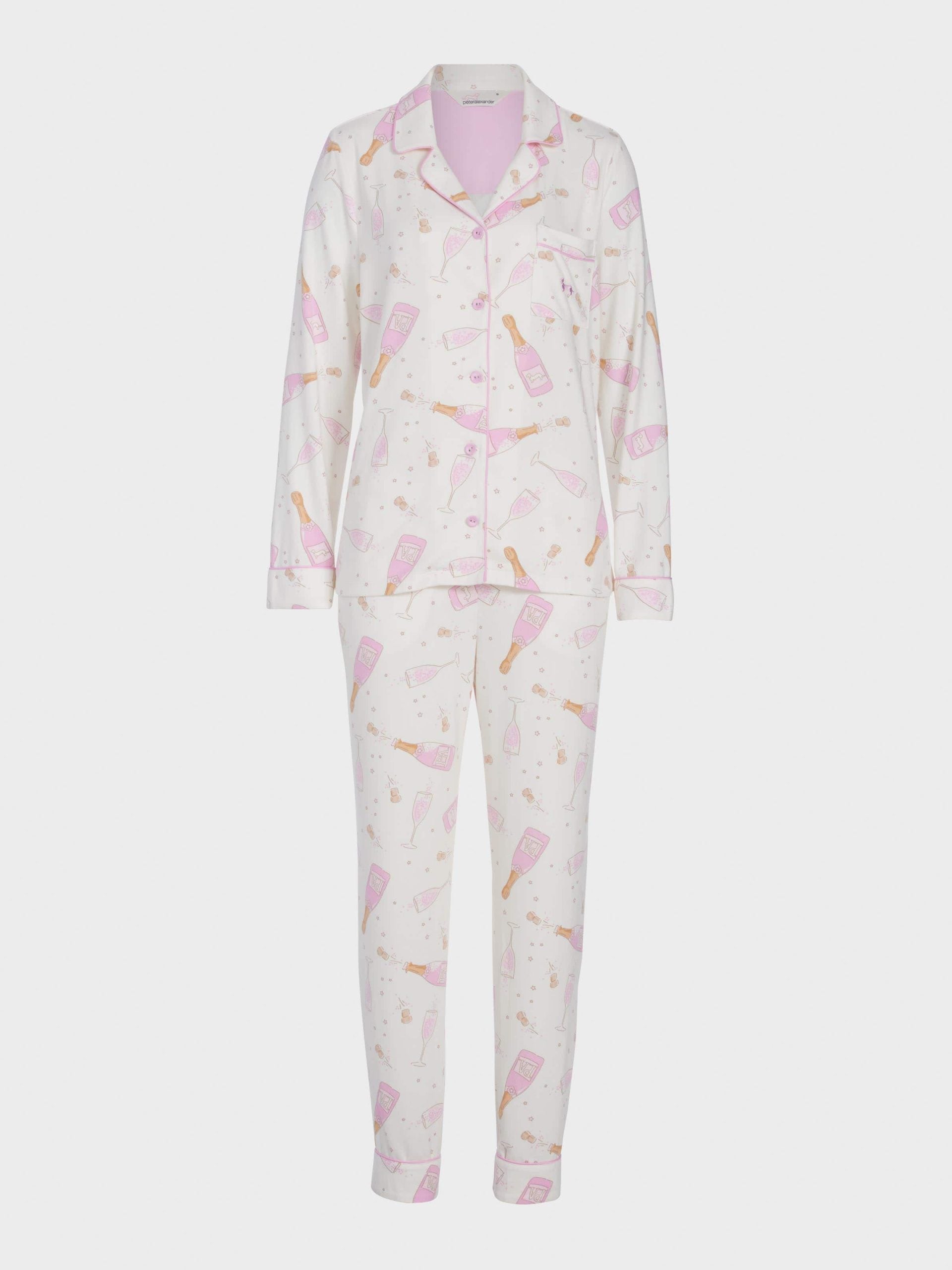 Champagne Plush Long Pj Set multi image 4