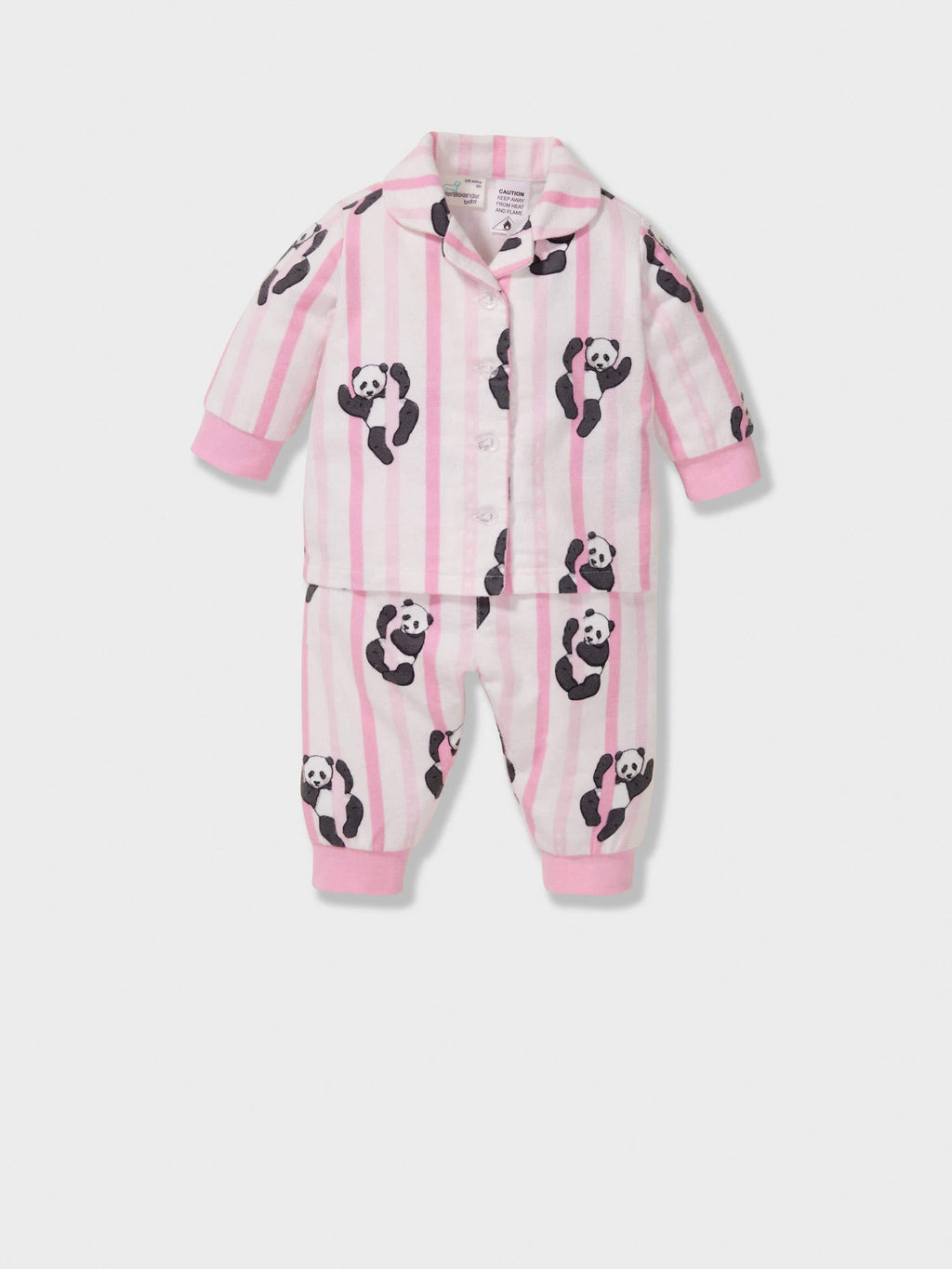 Baby Pink Panda Classic Pj Set multi image 0