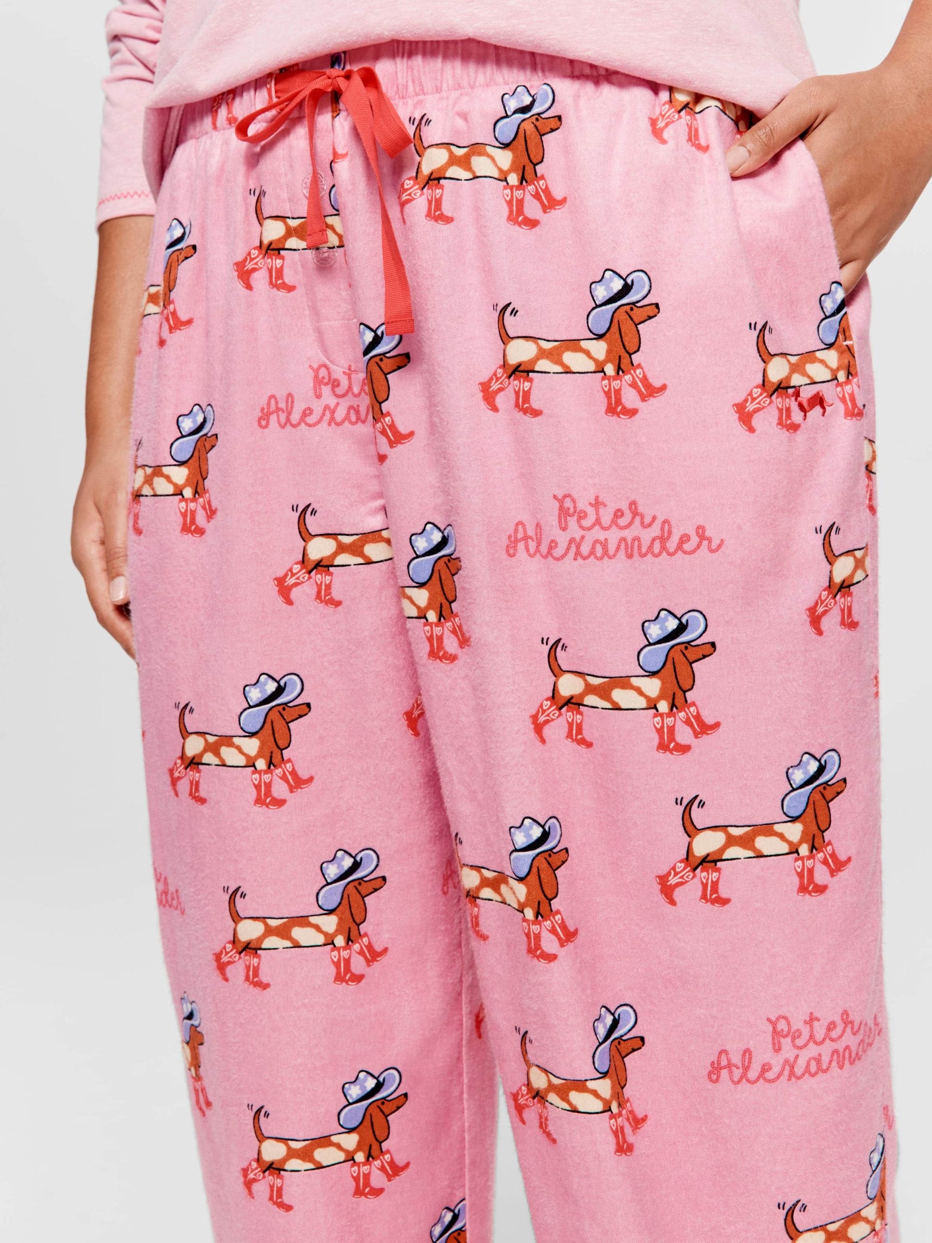 P.A. Plus Cowdog Bamboo Flannelette Classic Pj Pant Multi image 2