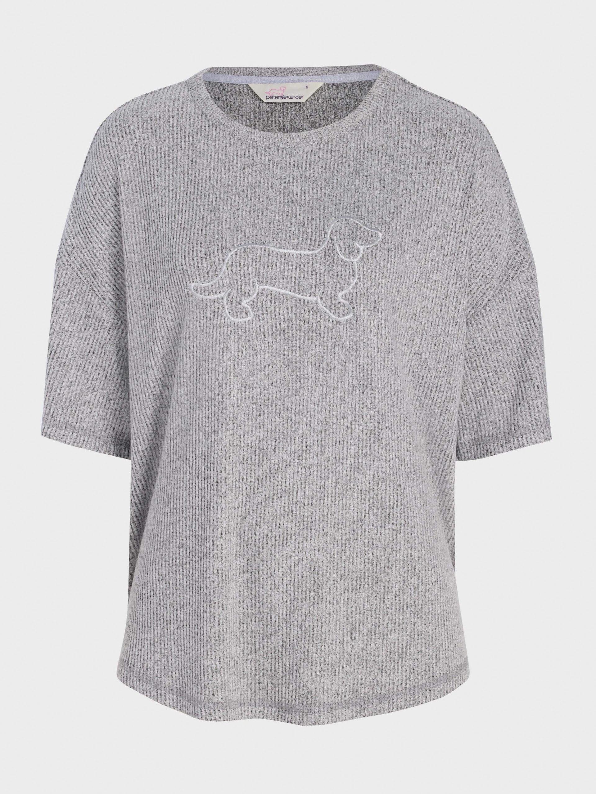 Brushed Rib Tee greymarle image 3