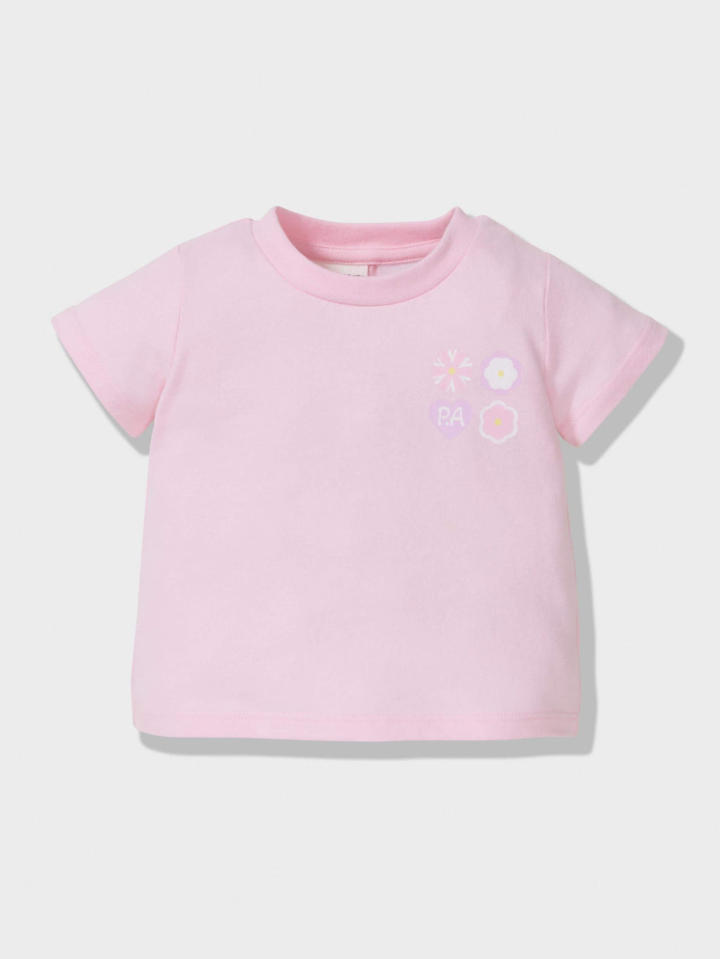 Baby Floral Check Pj Set pink image 2