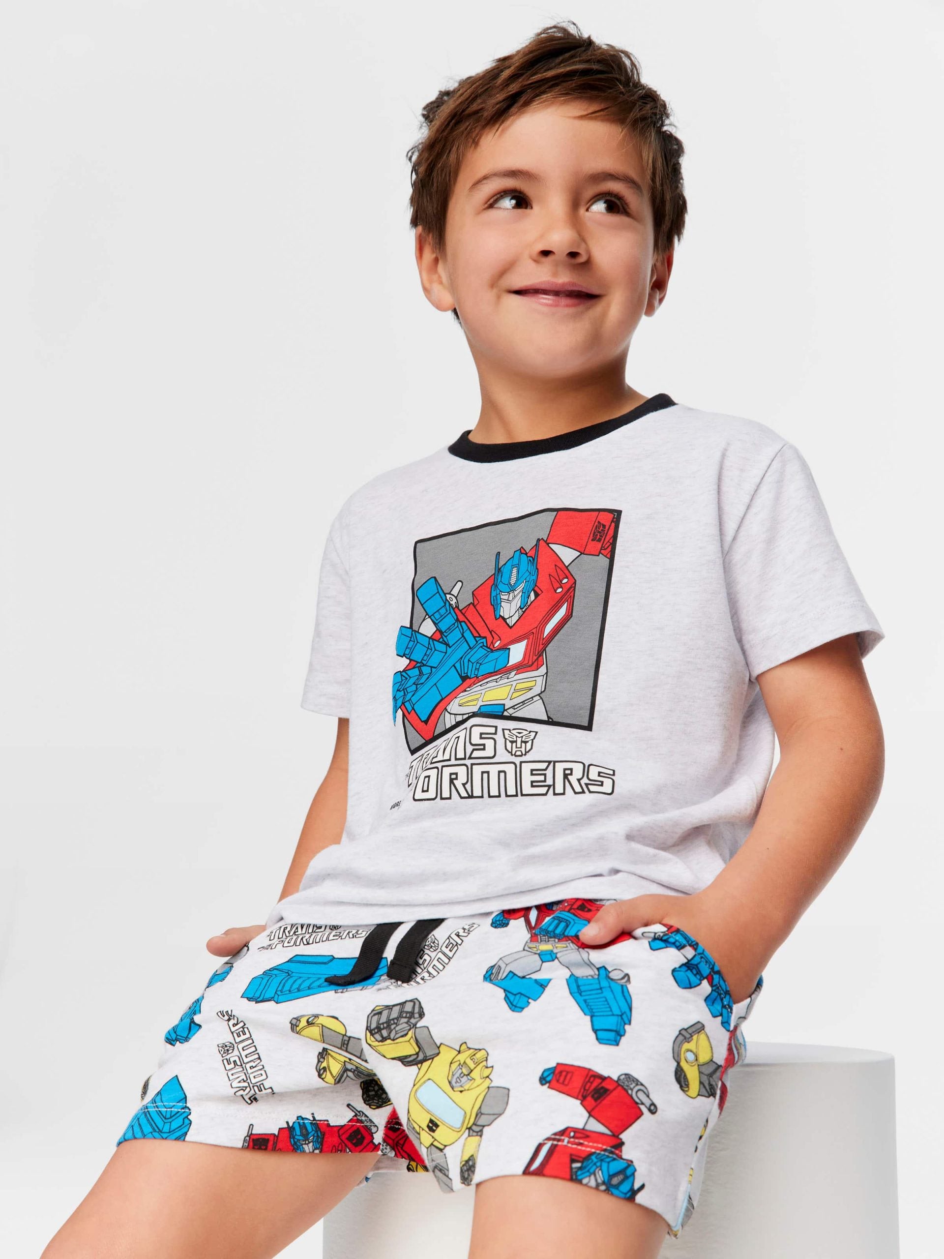 Jnr Boys Transformers Pj Set multi image 1