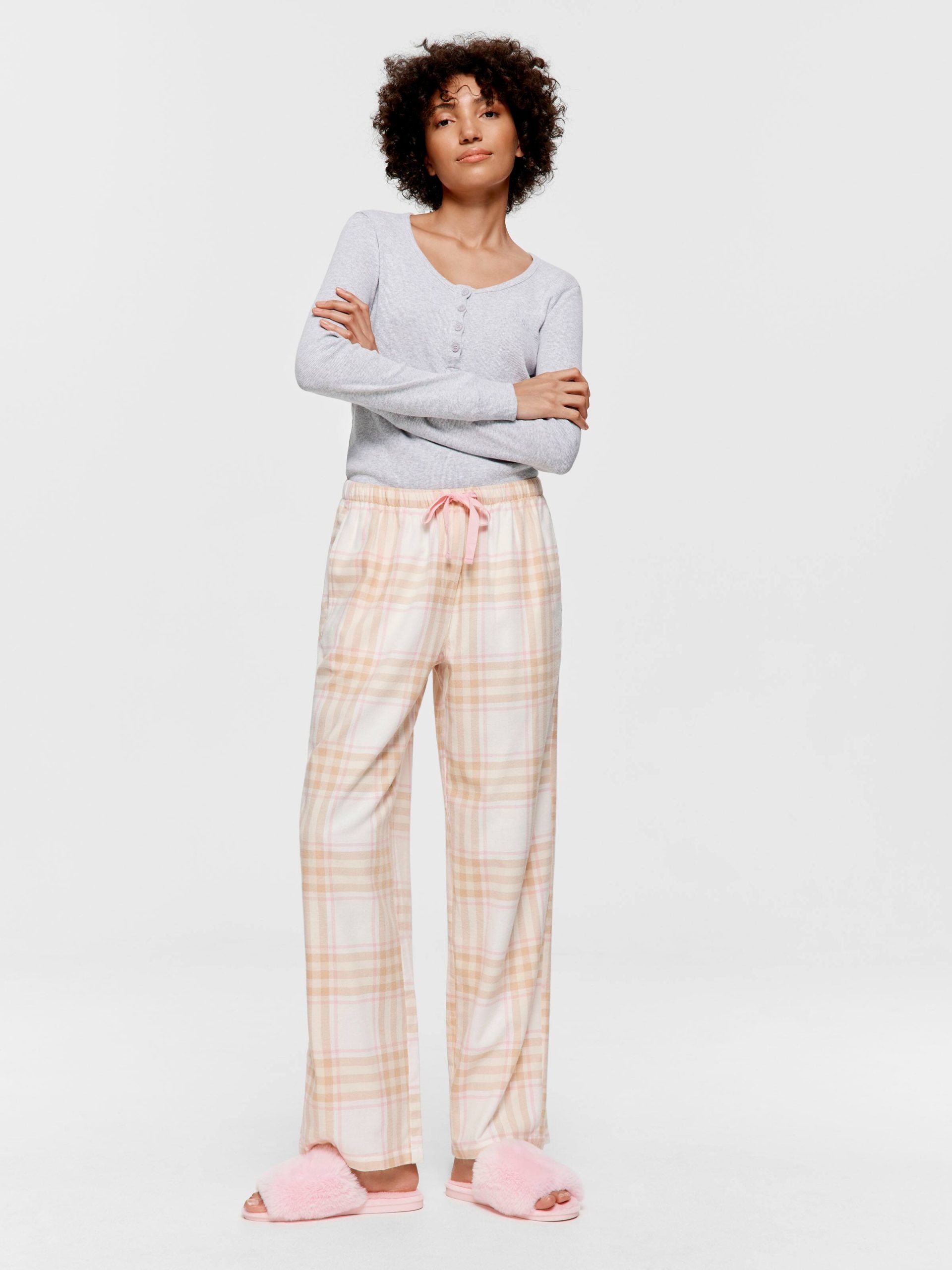 Caramel Check Classic Flannelette Pj Pant multi image 0