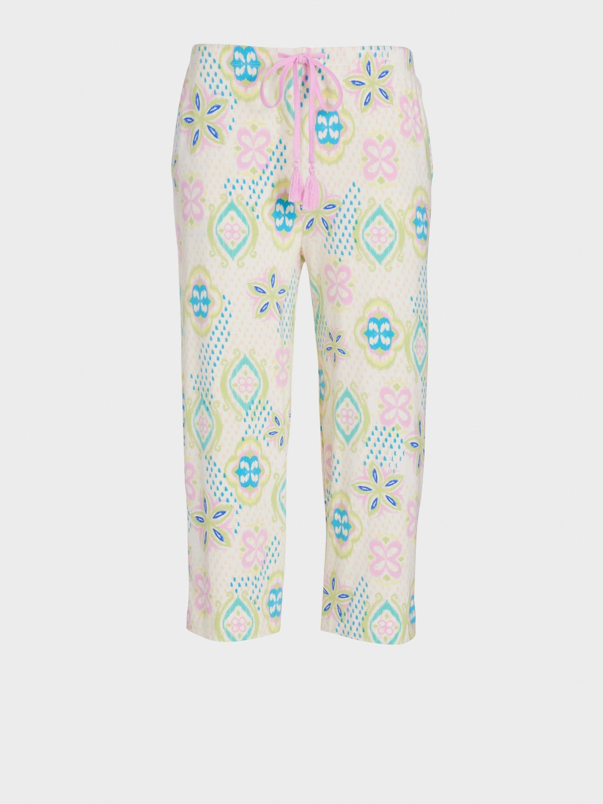 Pastel Printed 3/4 Pj Pant multi image 3
