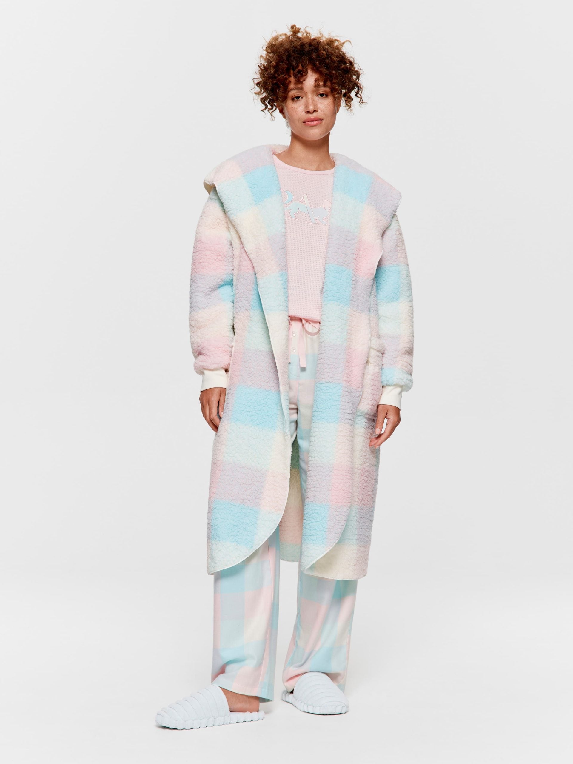 Buffalo Check Teddy Gown multi image 2
