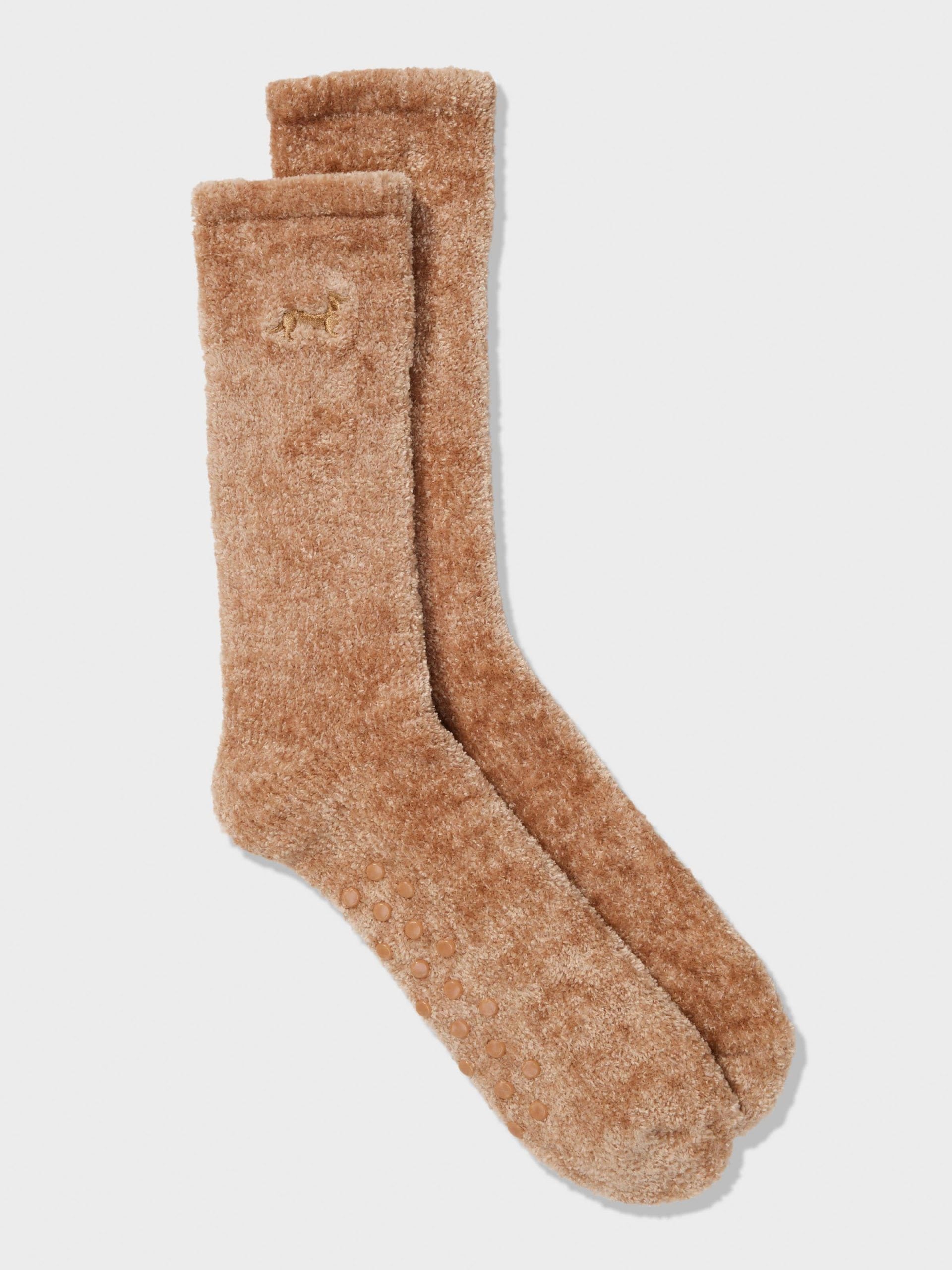Chenille Oatmeal Rib Sock oatmeal image 2