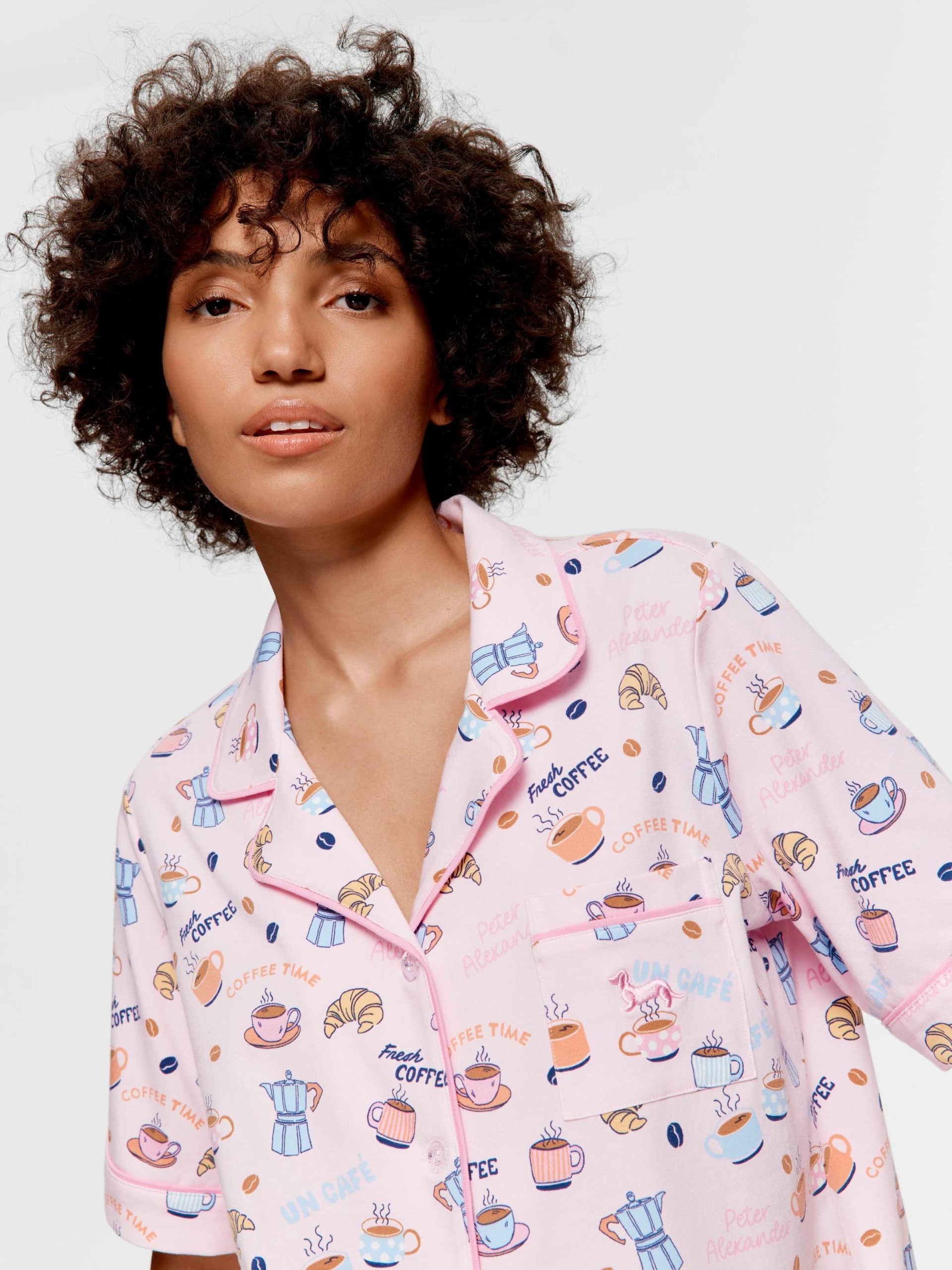 Breakfast Shortie Shirt Pj Set multi image 1
