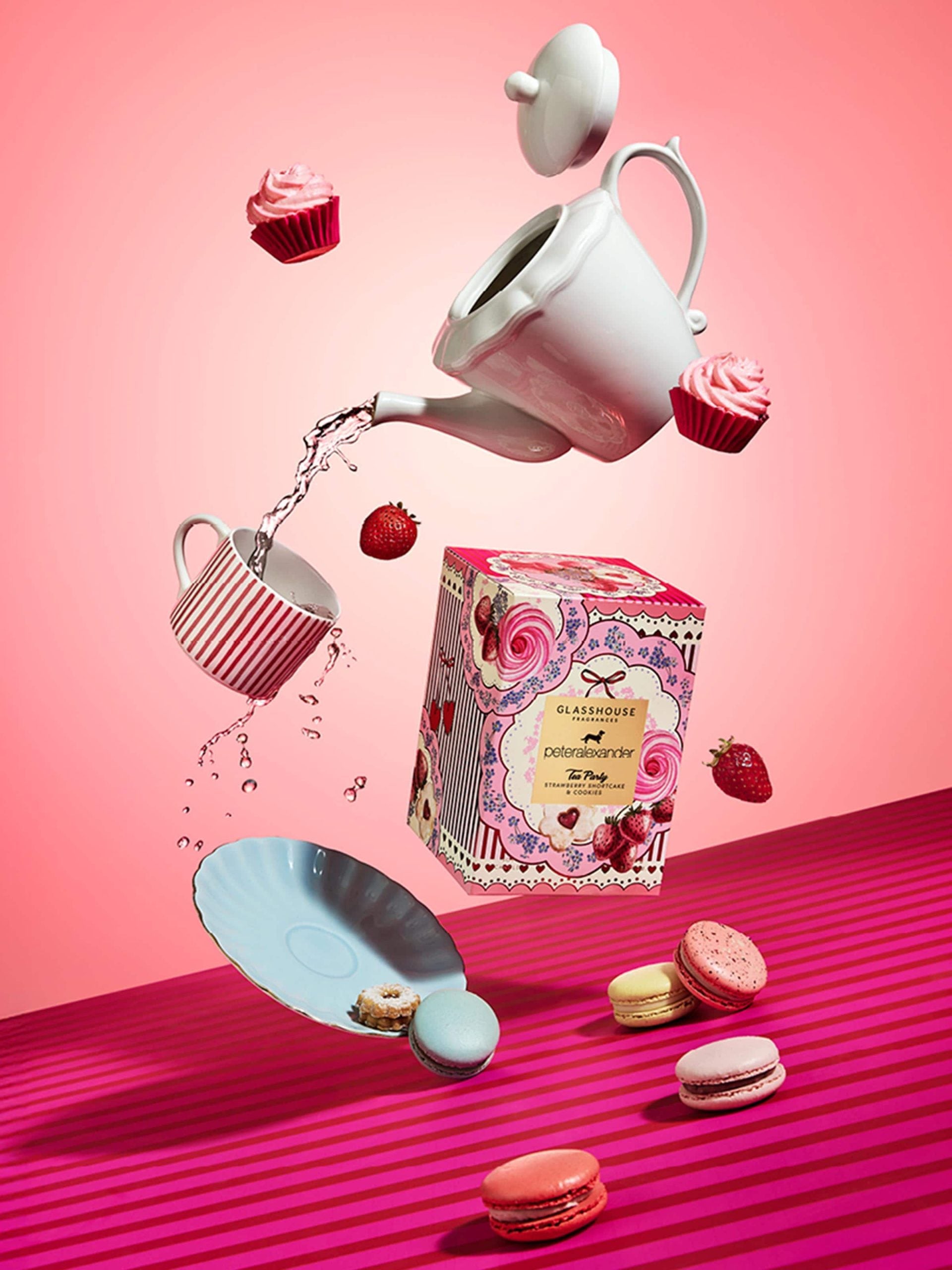 Glasshouse Fragrances Limited Edition Tea Party 380G Candle multi image 2