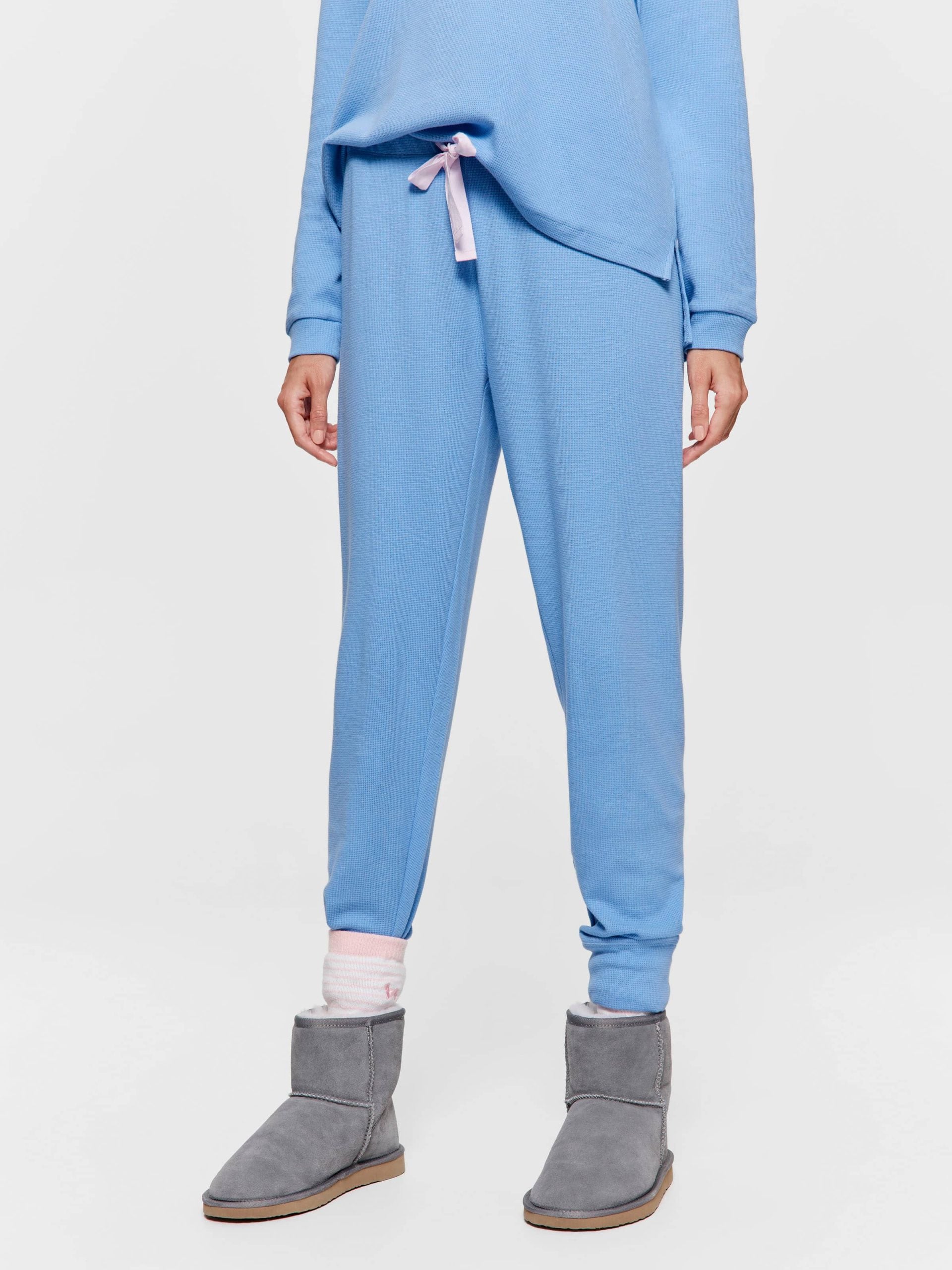 Dusty Blue Easy Waffle Pj Pant blue image 2
