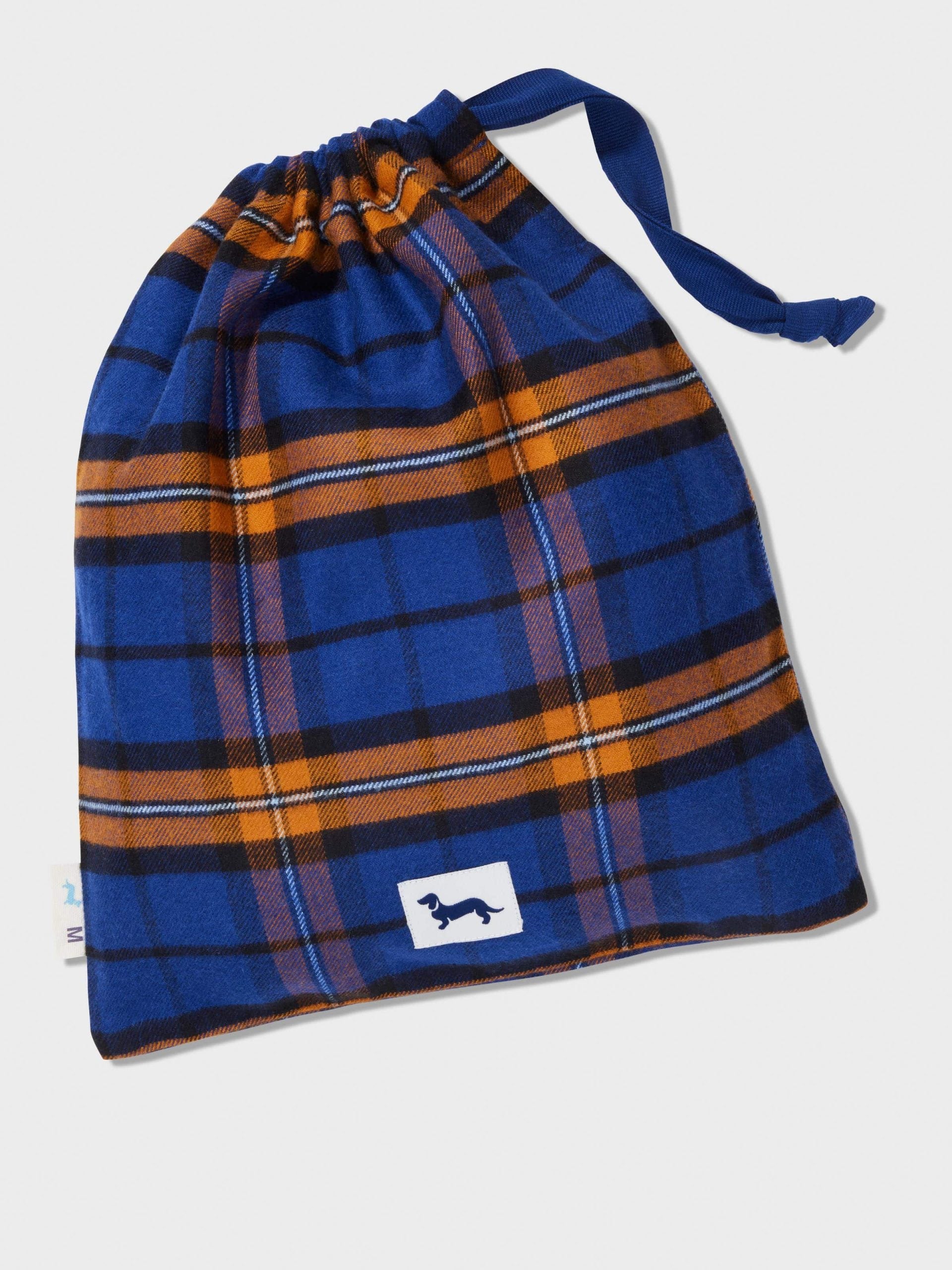 Navy Check Flannelette Long Sleeve Pj Set navy image 5