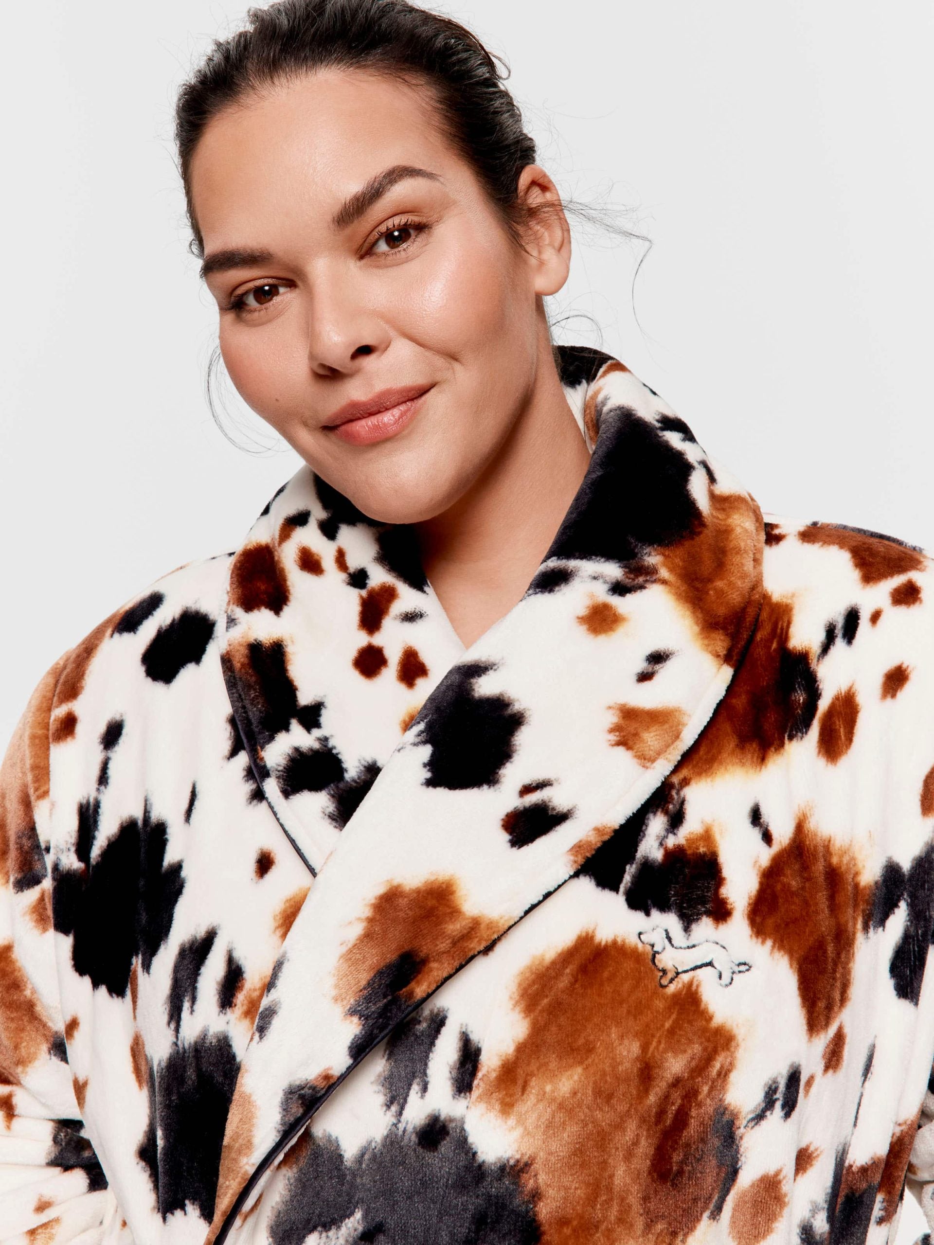 P.A. Plus Cow Print Gown Multi image 2