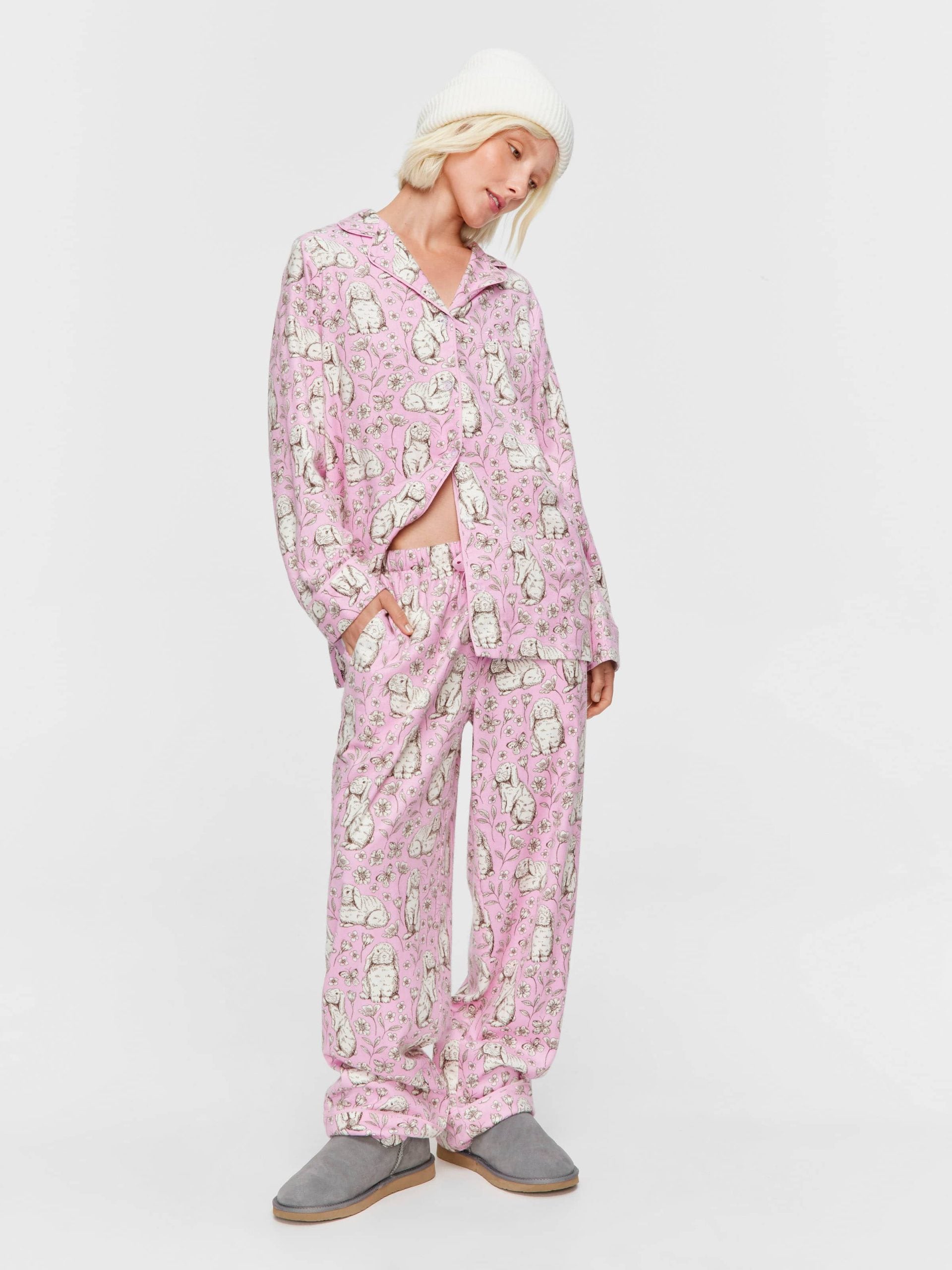 Toile Bunny Bamboo Flannelette Long Pj Set multi image 0