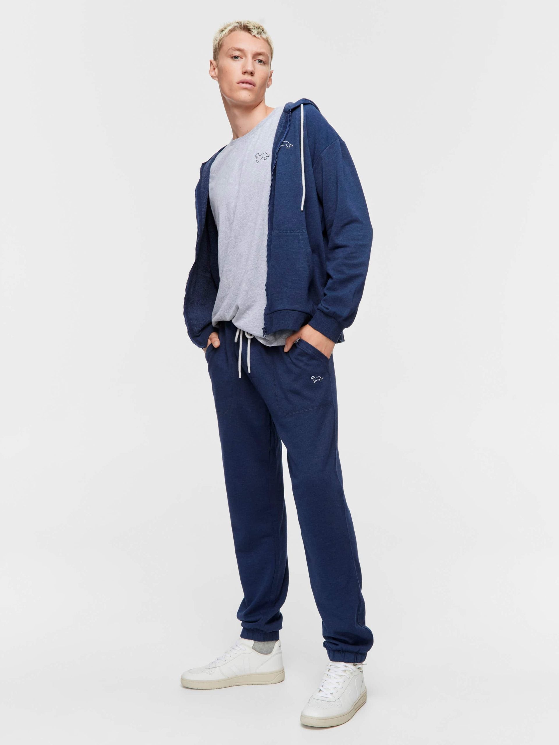 Navy Fleece Track Pant navy image 1