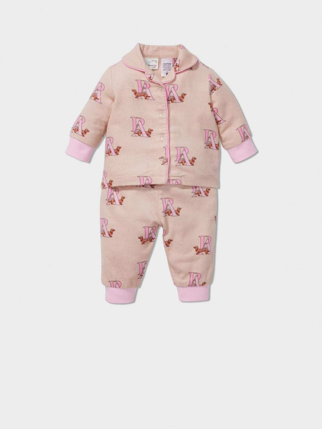 Baby Girl P.A. Logo Long Classic Pj Set multi image 0