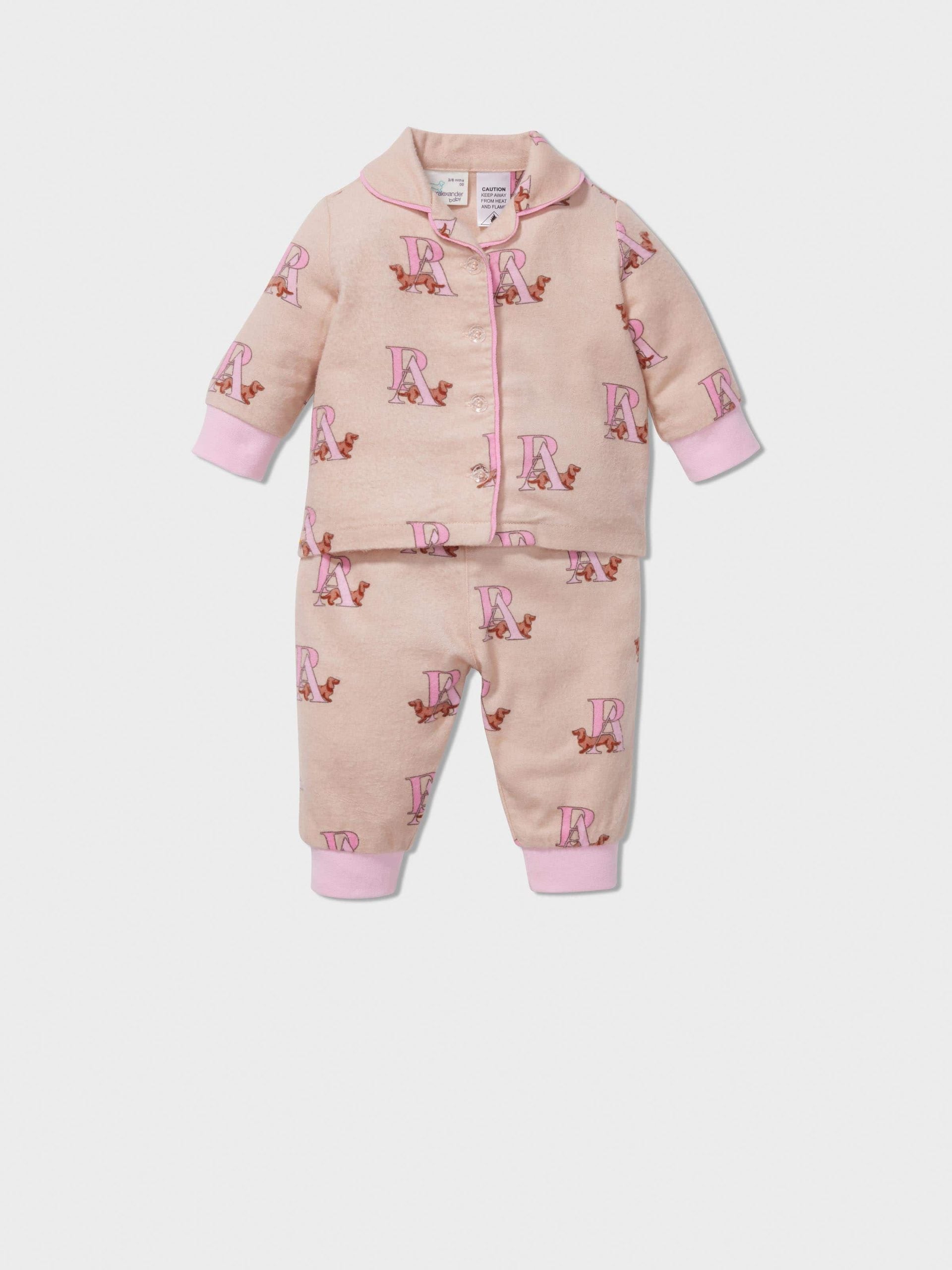 Baby Girl P.A. Logo Long Classic Pj Set multi image 0