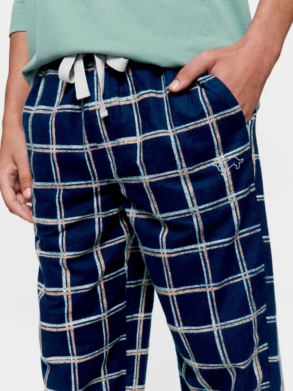Windowpane Flannelette Classic Pj Pant multi image 1