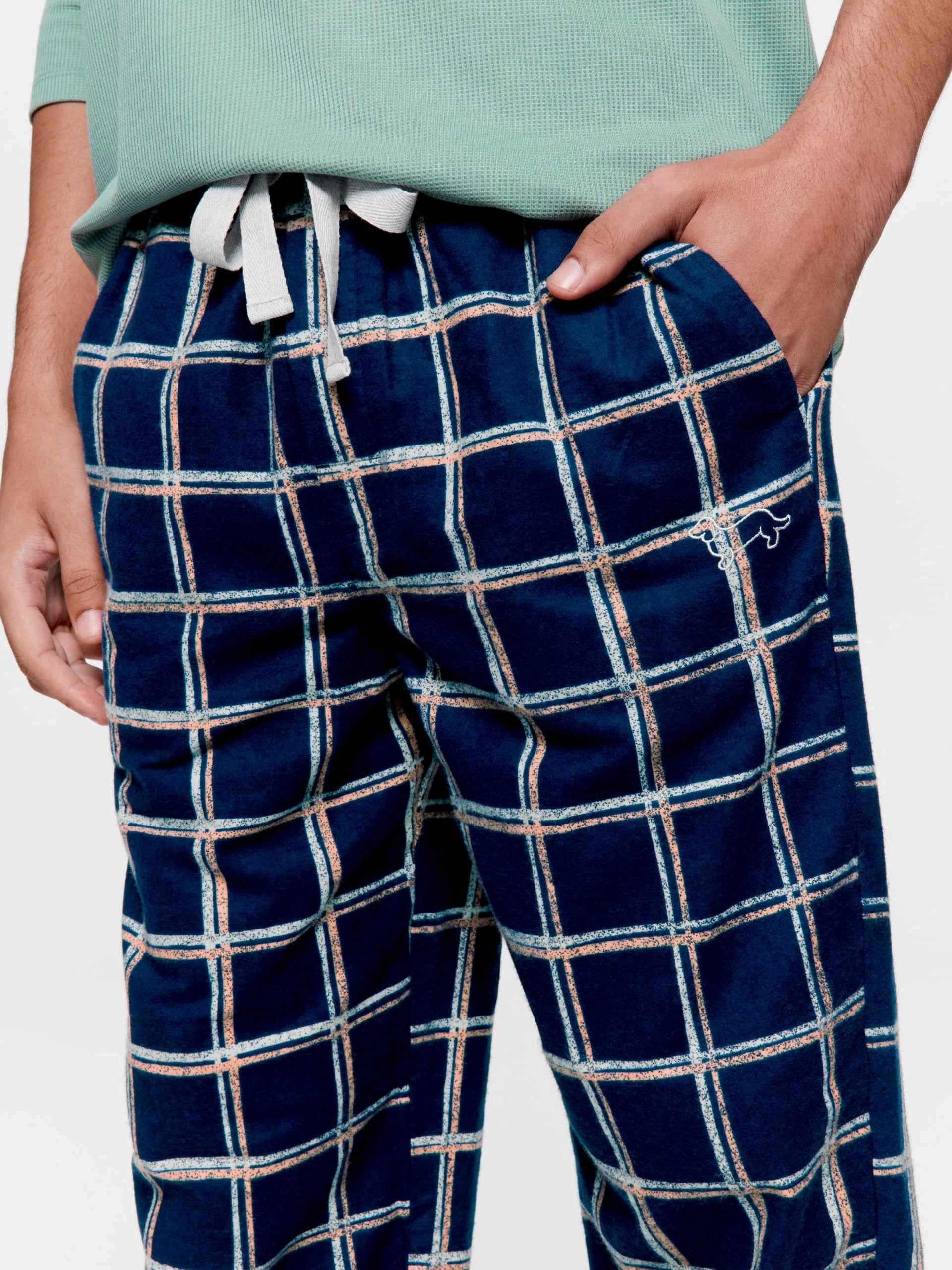 Windowpane Flannelette Classic Pj Pant multi image 1
