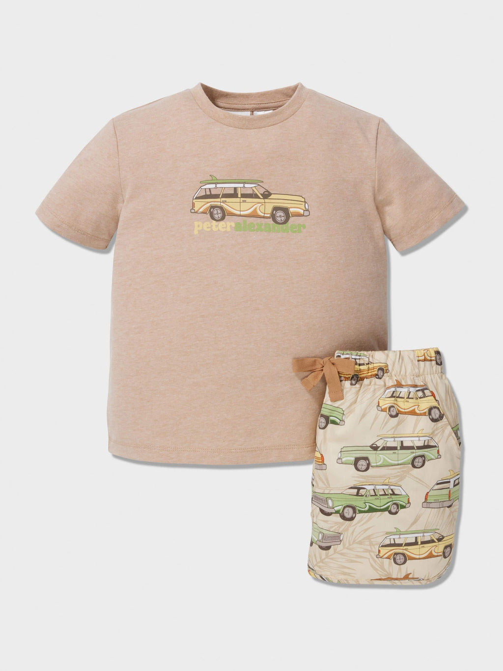 Jnr Boys Retro Cars Pj Set multi image 0