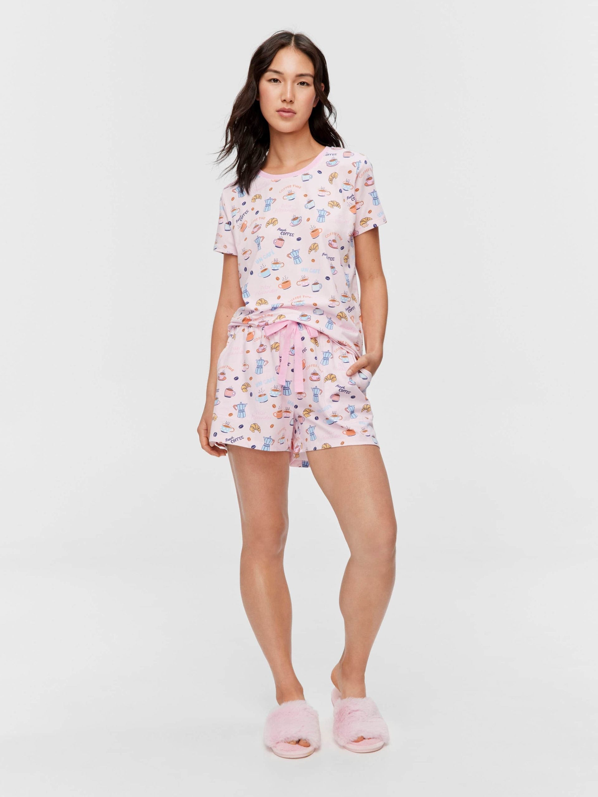 Breakfast Shortie Pj Set multi image 3