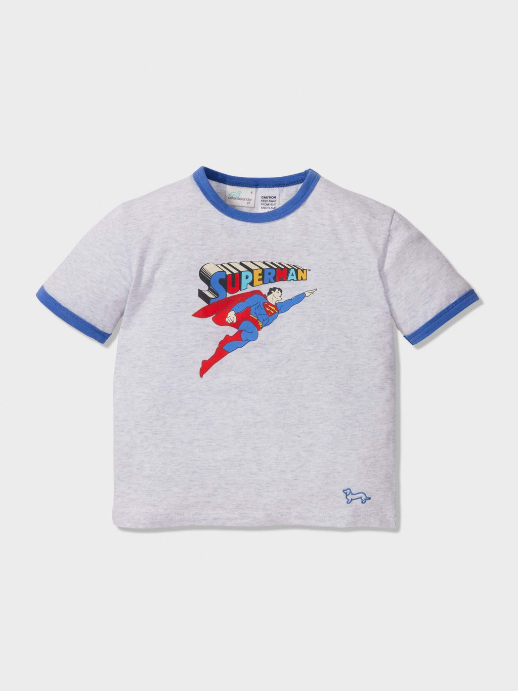 Jnr Boys Superman Comic Short Pj Set Multi image 2