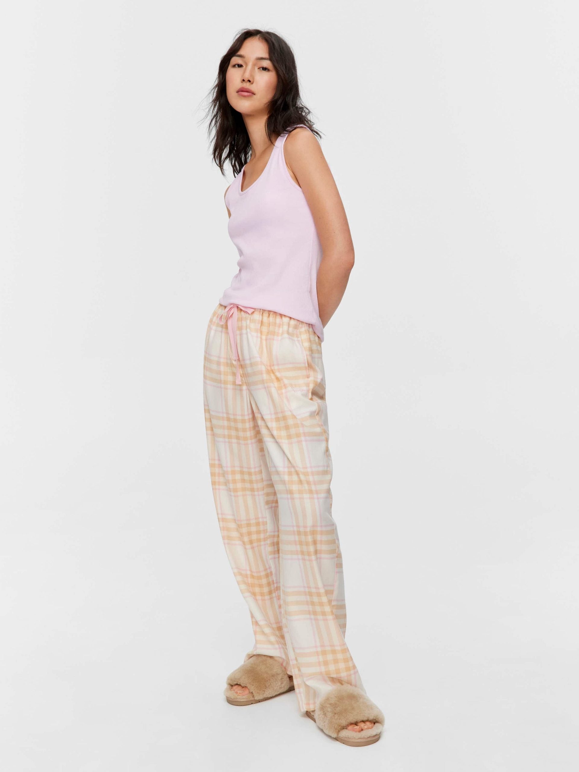 Caramel Check Classic Long Pj Pant multi image 1
