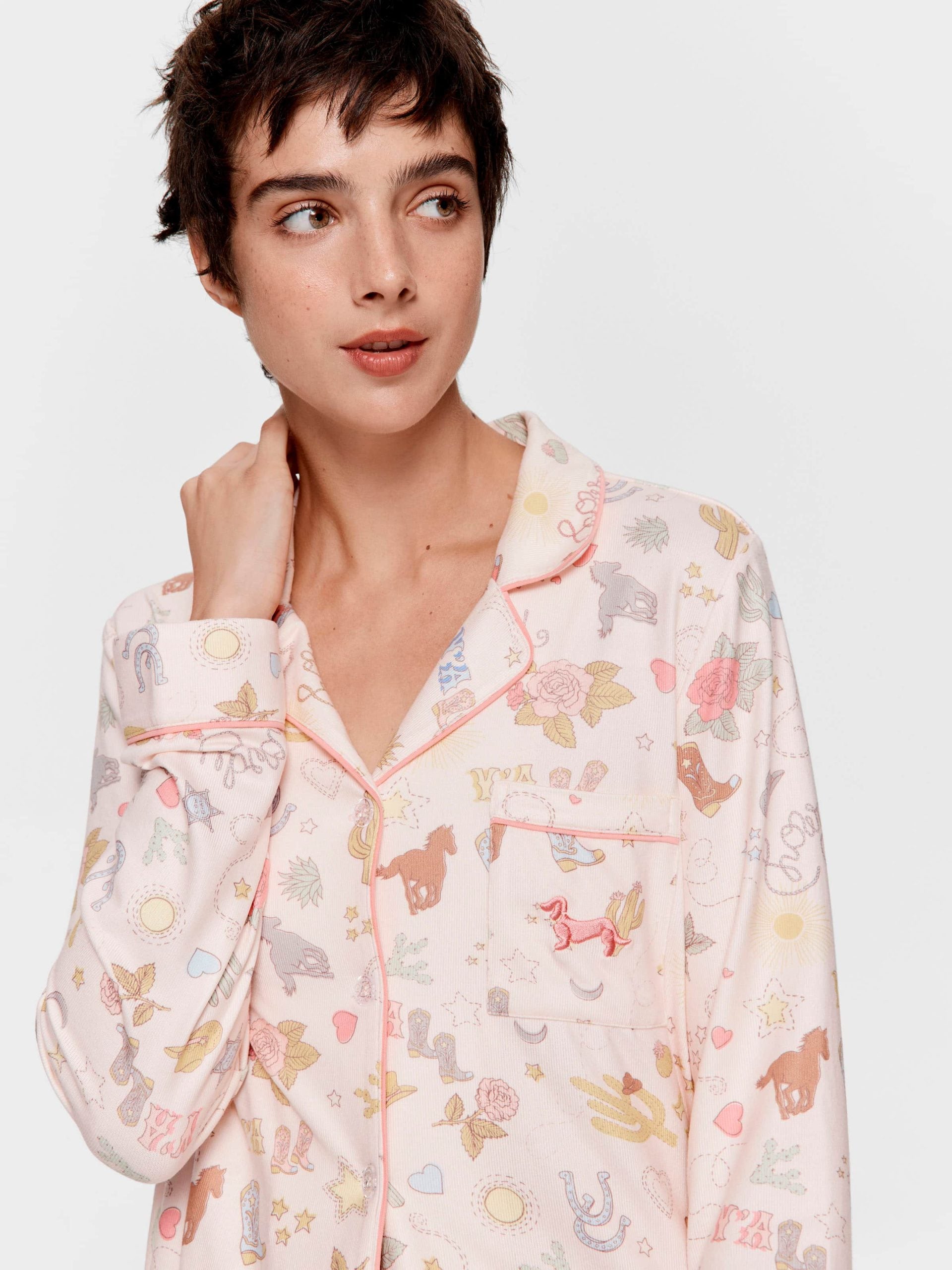 Howdy Plush Classic Pj Set Multi image 1