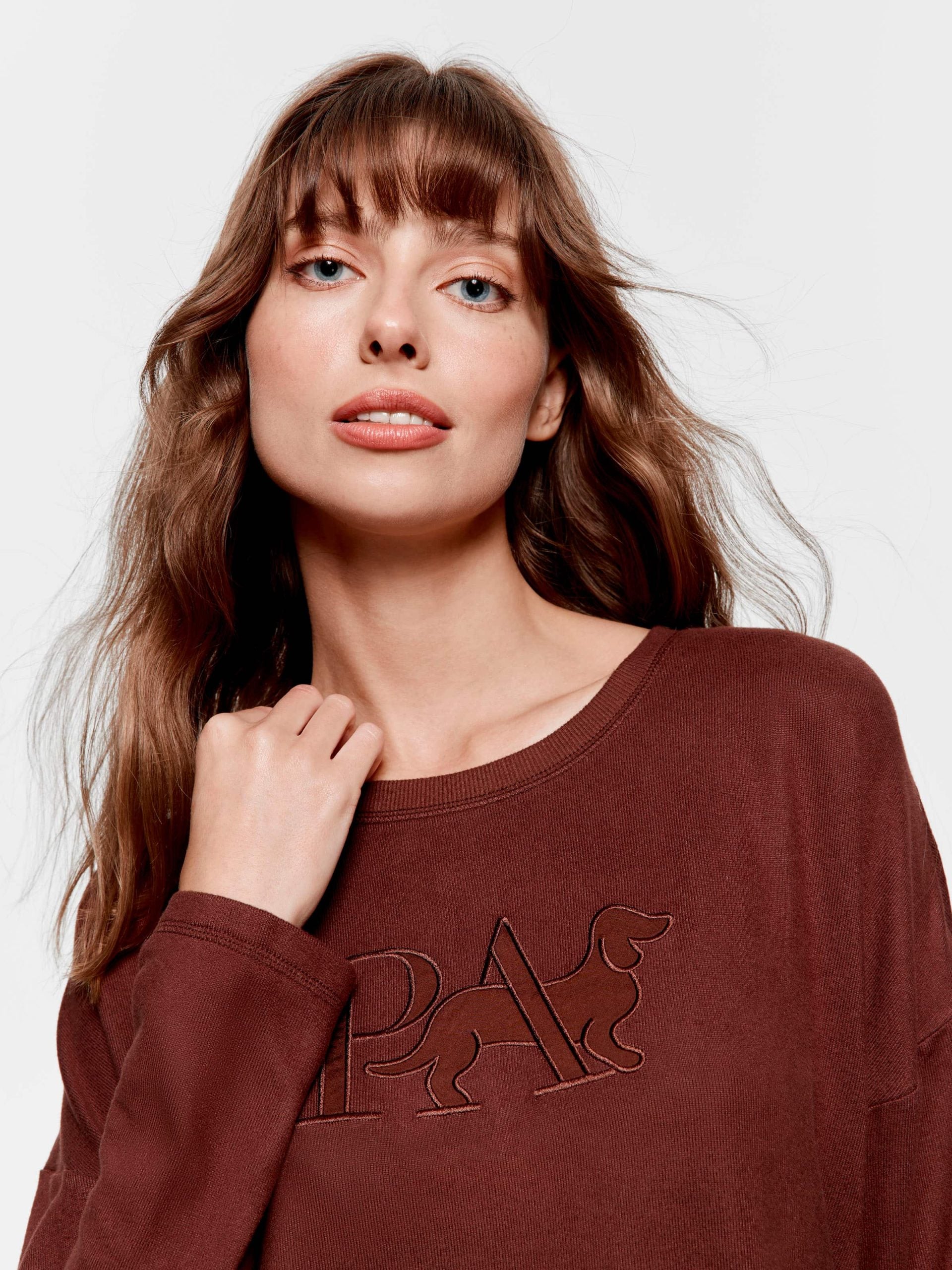Chocolate Plush Logo Sweater chocolate image 0
