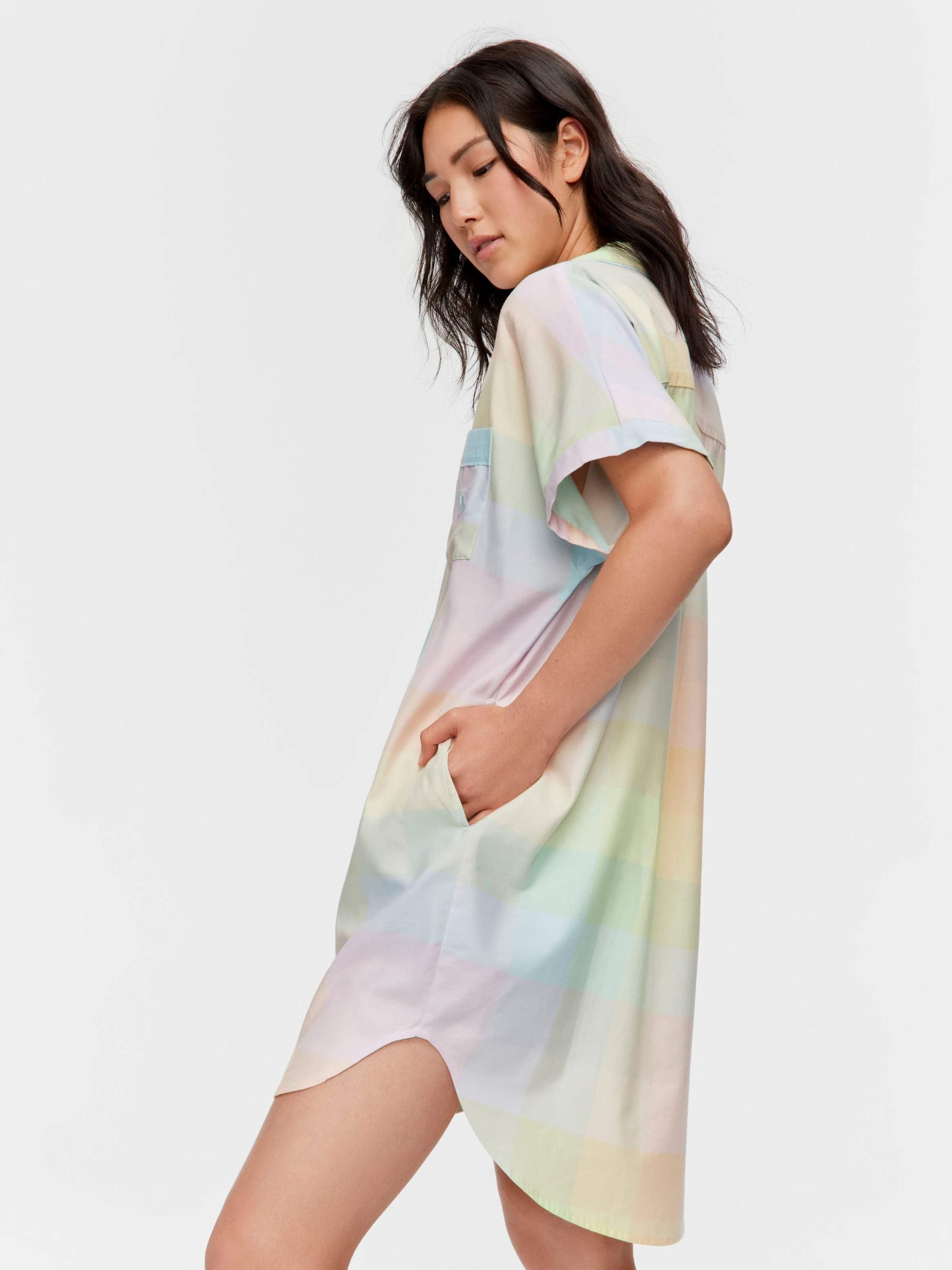 Rainbow Check Nightshirt multi image 2