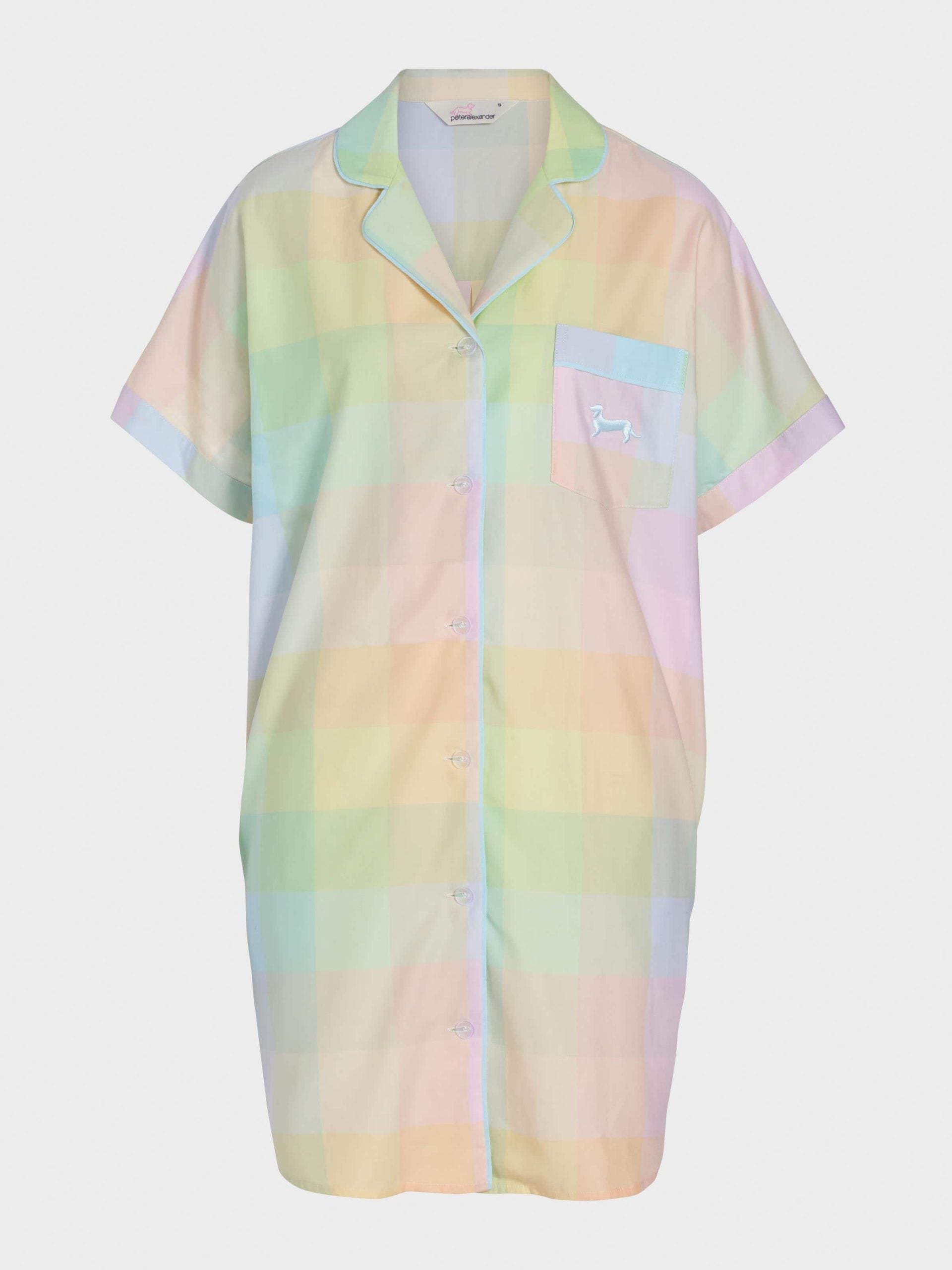Rainbow Check Nightshirt multi image 3