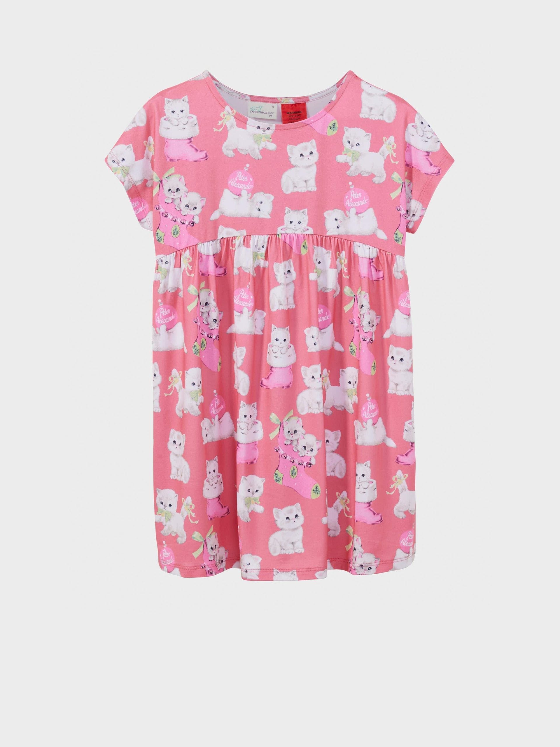 Jnr Girls Kitty Nightie multi image 3